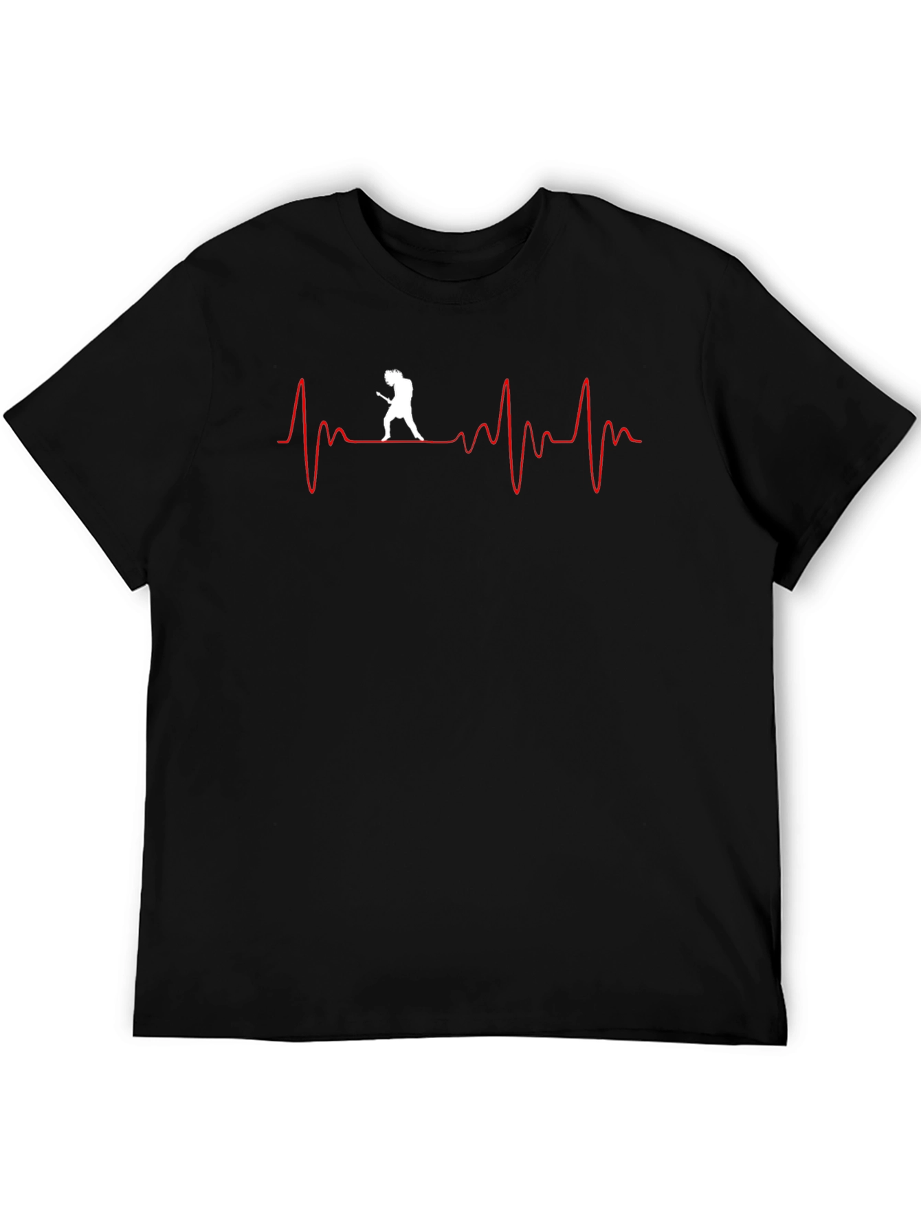 Guitar Heartbeat Graphic T-Shirt