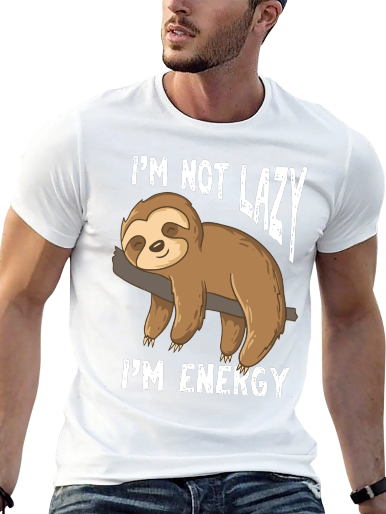 Funny Sloth Im Not Lazy Im Energy T-Shirt