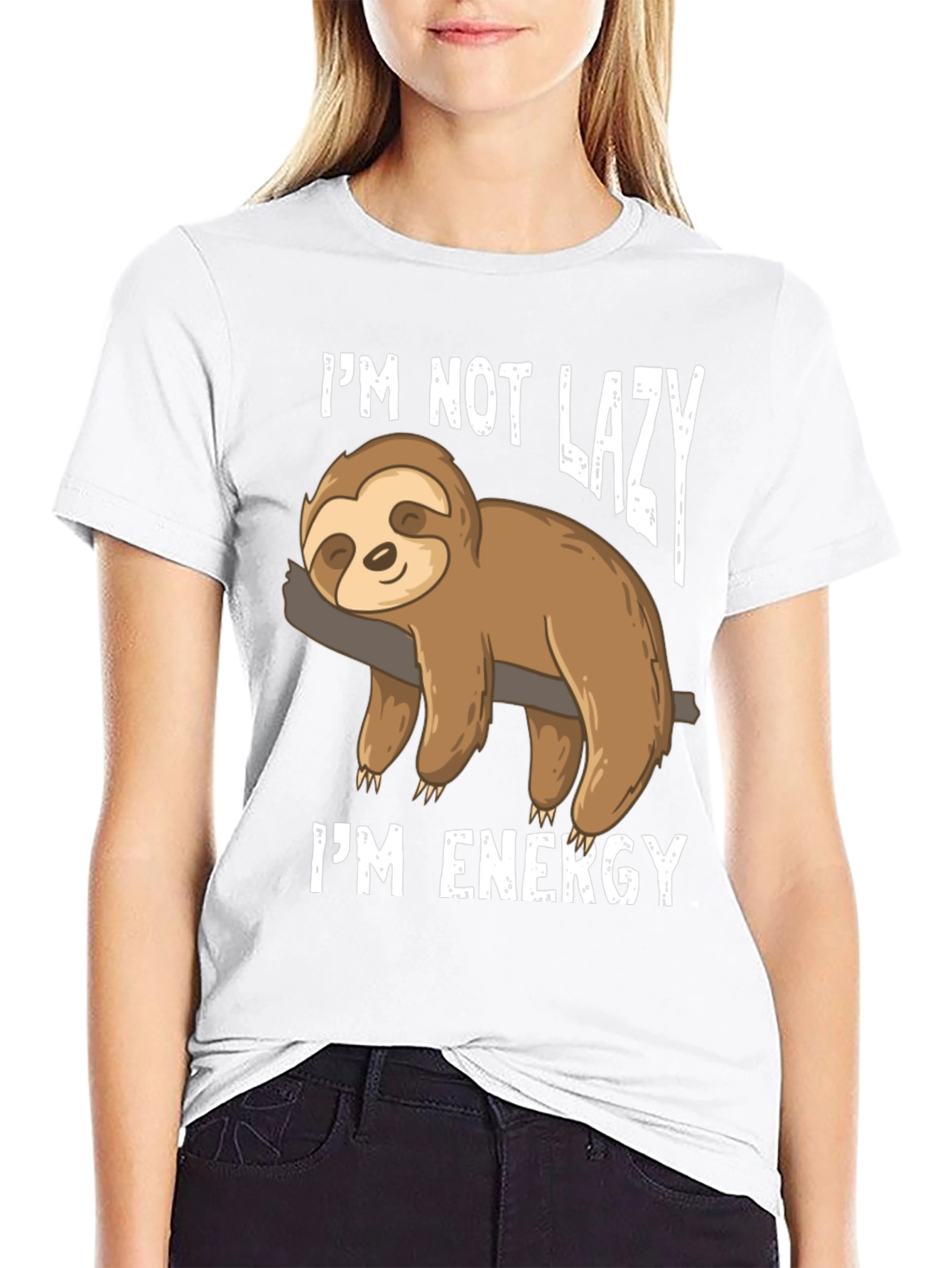 Funny Sloth Im Not Lazy Im Energy T-Shirt