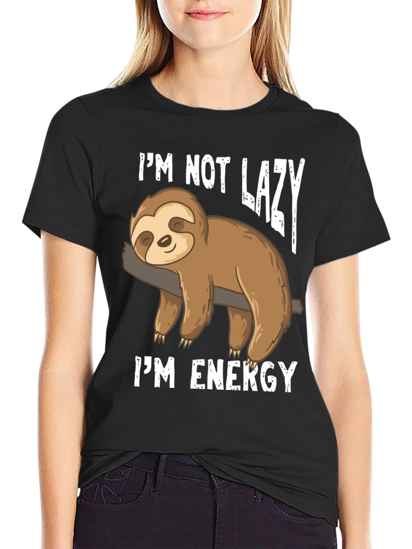 Funny Sloth Im Not Lazy Im Energy T-Shirt