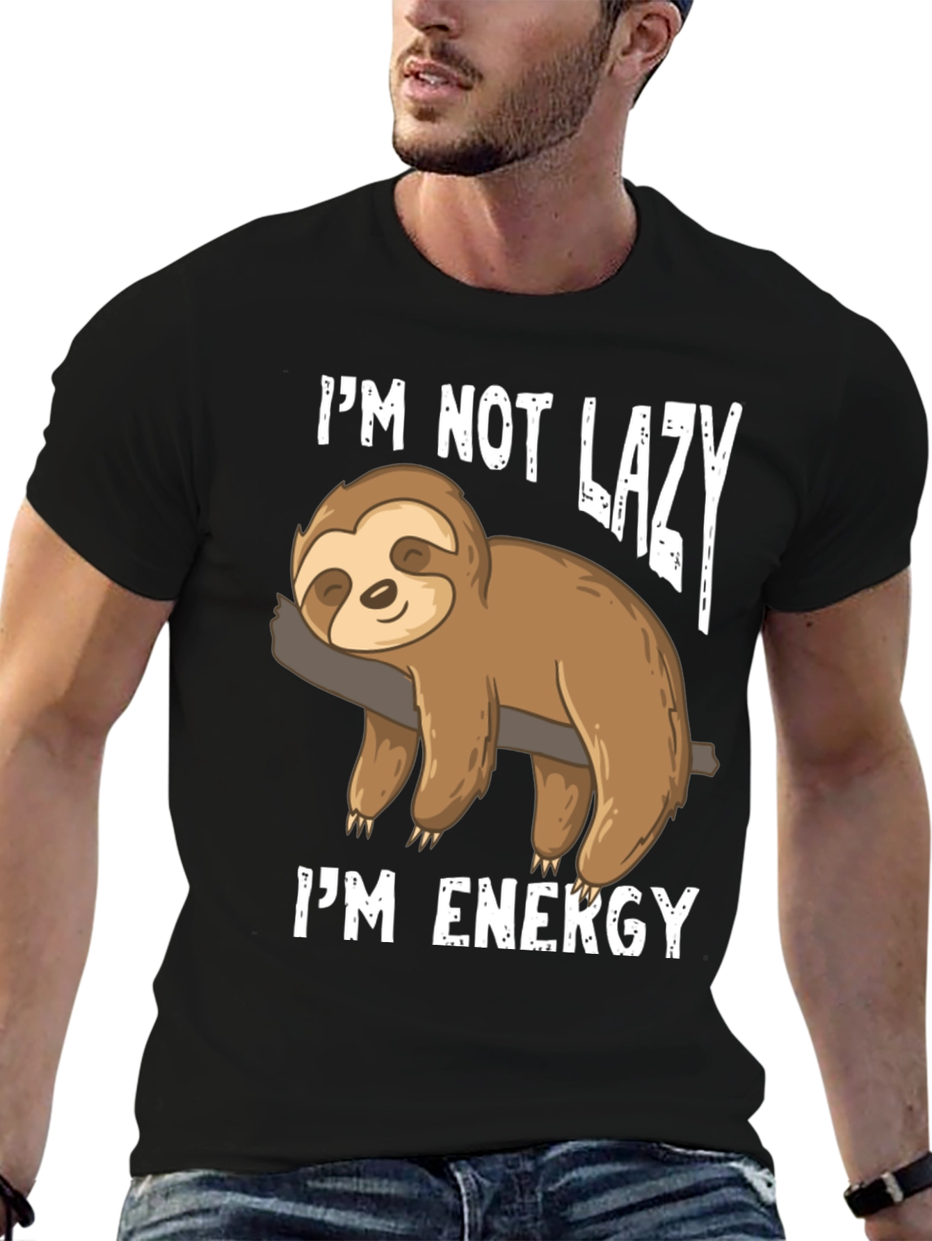 Funny Sloth Im Not Lazy Im Energy T-Shirt