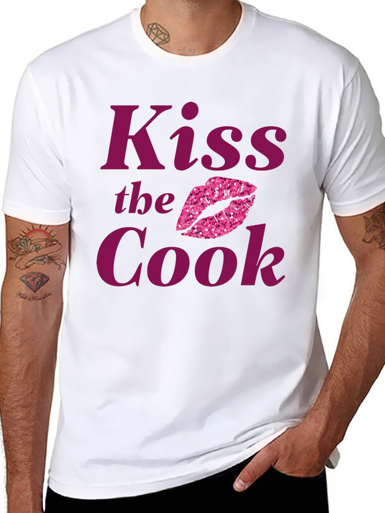 Kiss the Cook T-Shirt - Funny Chef Gift