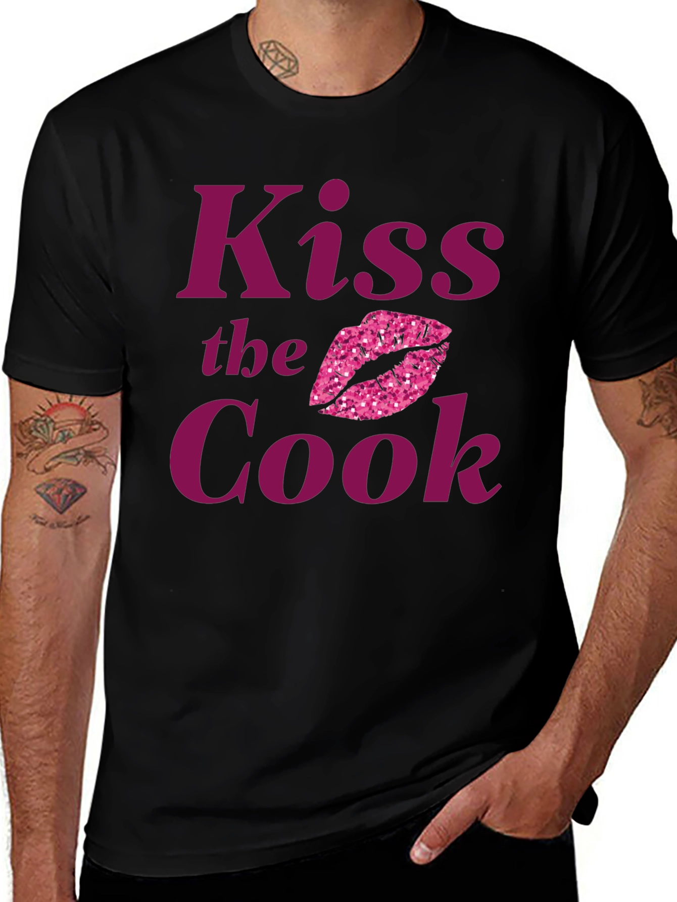 Kiss the Cook T-Shirt - Funny Chef Gift