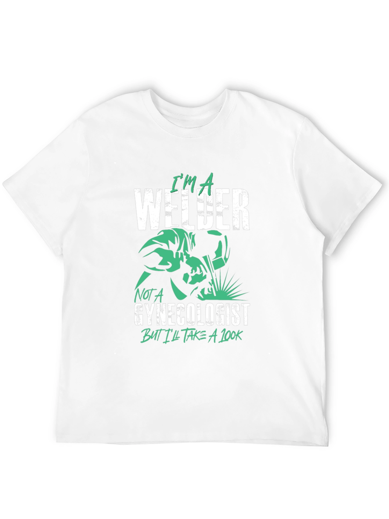 Welder Humor Graphic T-Shirt - Black
