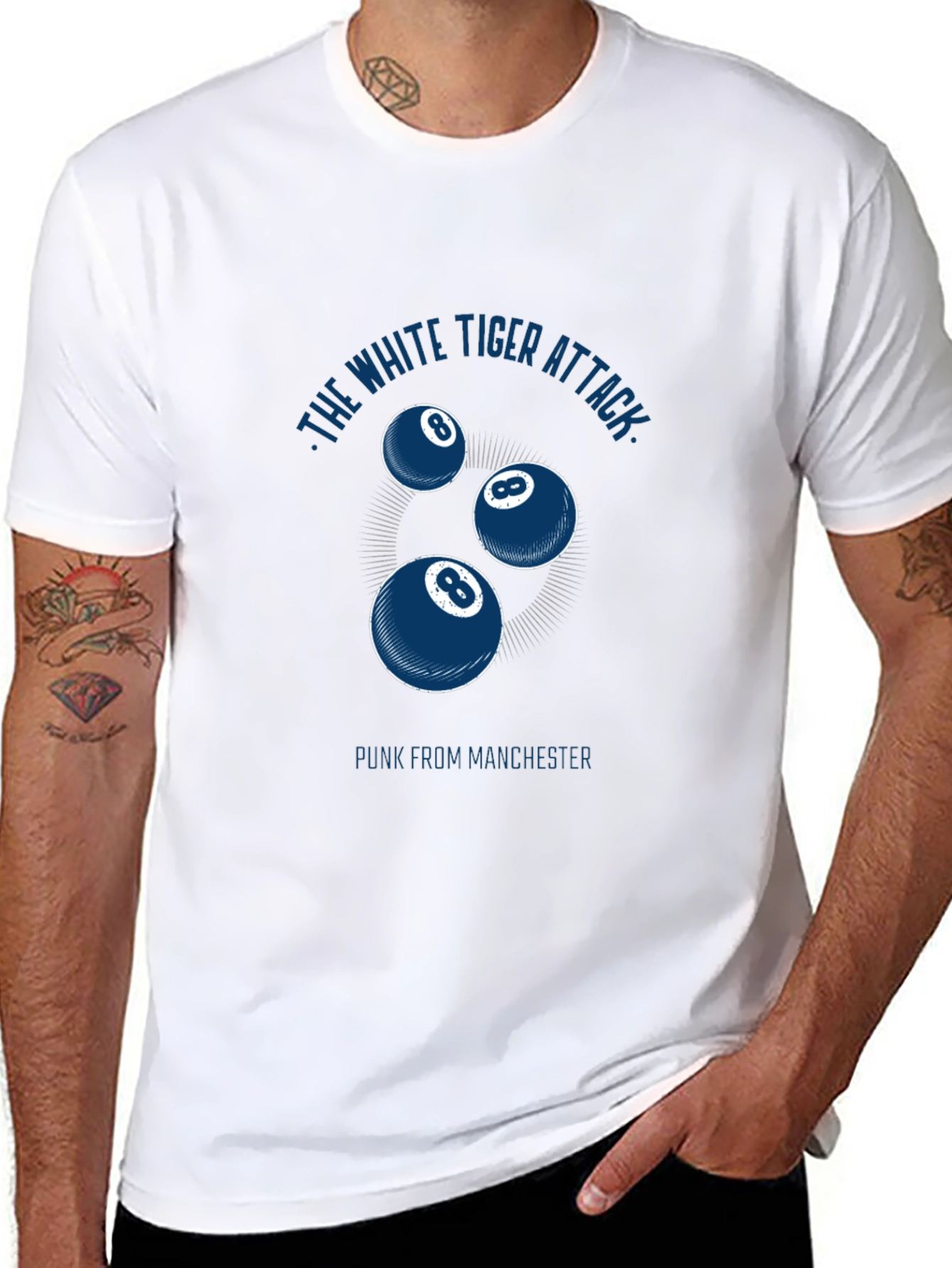 The White Tiger Attack Graphic Tee