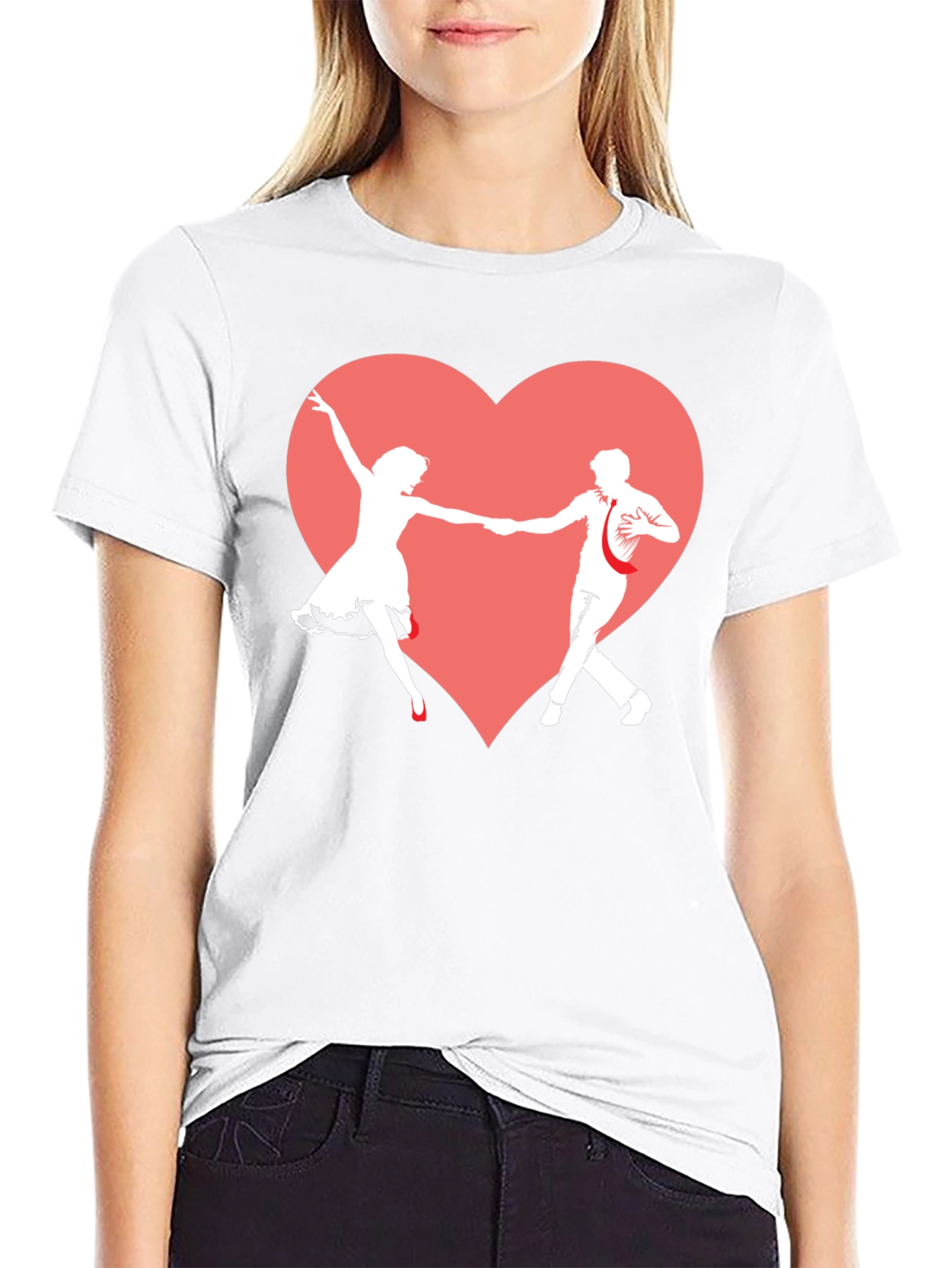 Dancing Heart Graphic T-Shirt - Rockabilly Love