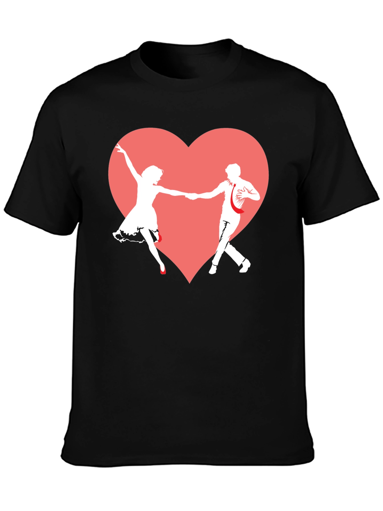 Dancing Heart Graphic T-Shirt - Rockabilly Love