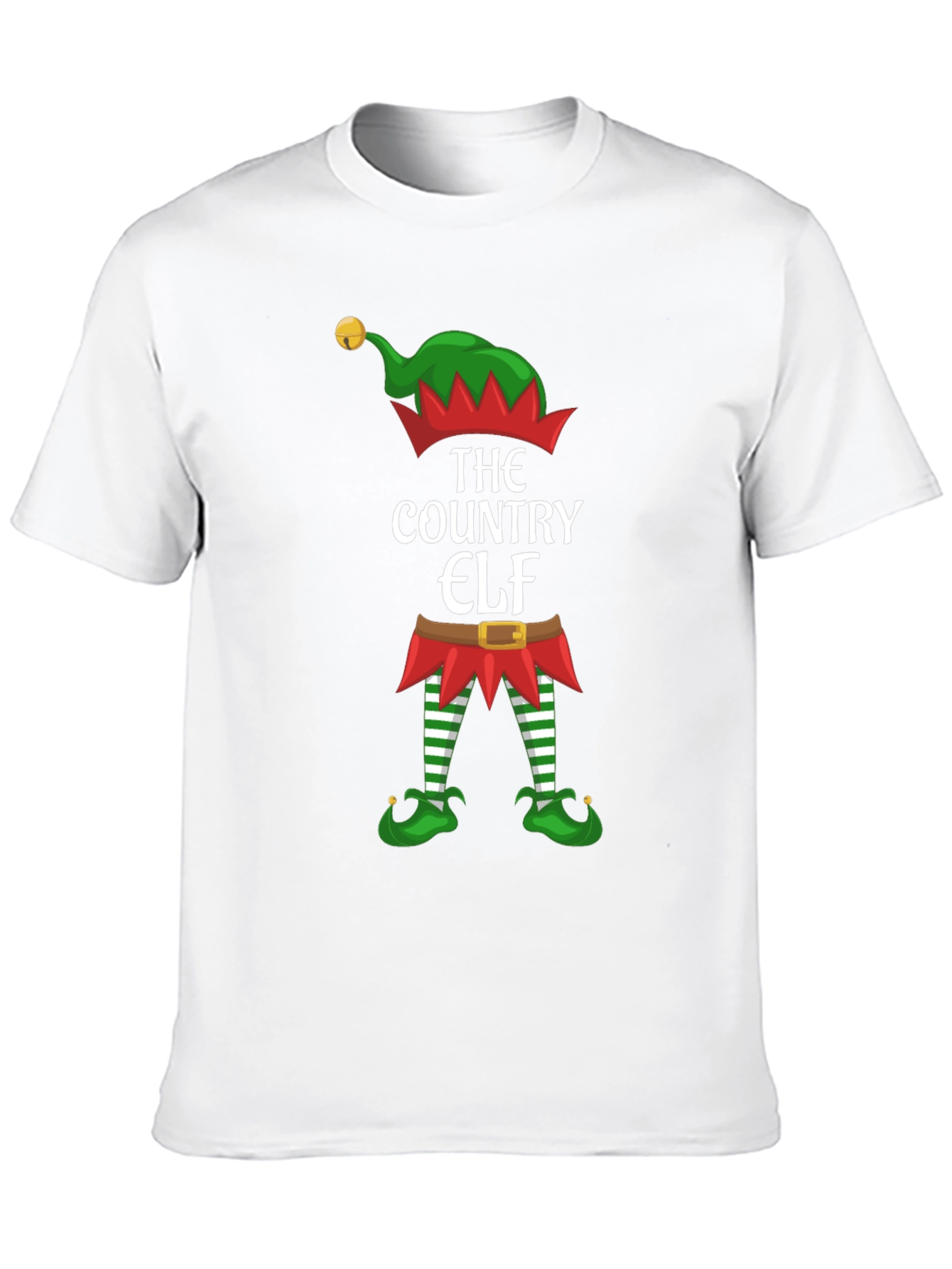 Country Elf Christmas T-Shirt Holiday Tee