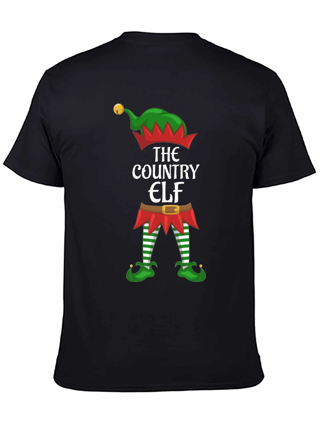 Country Elf Christmas T-Shirt Holiday Tee