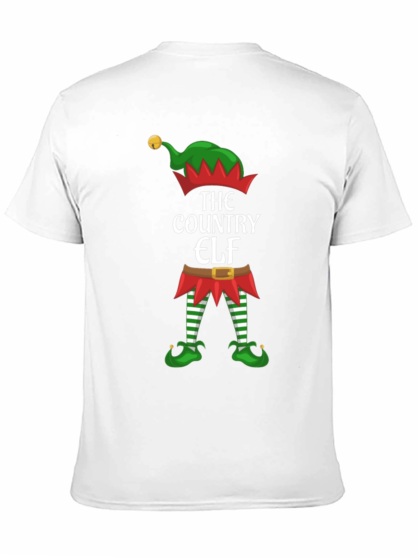 Country Elf Christmas T-Shirt Holiday Tee