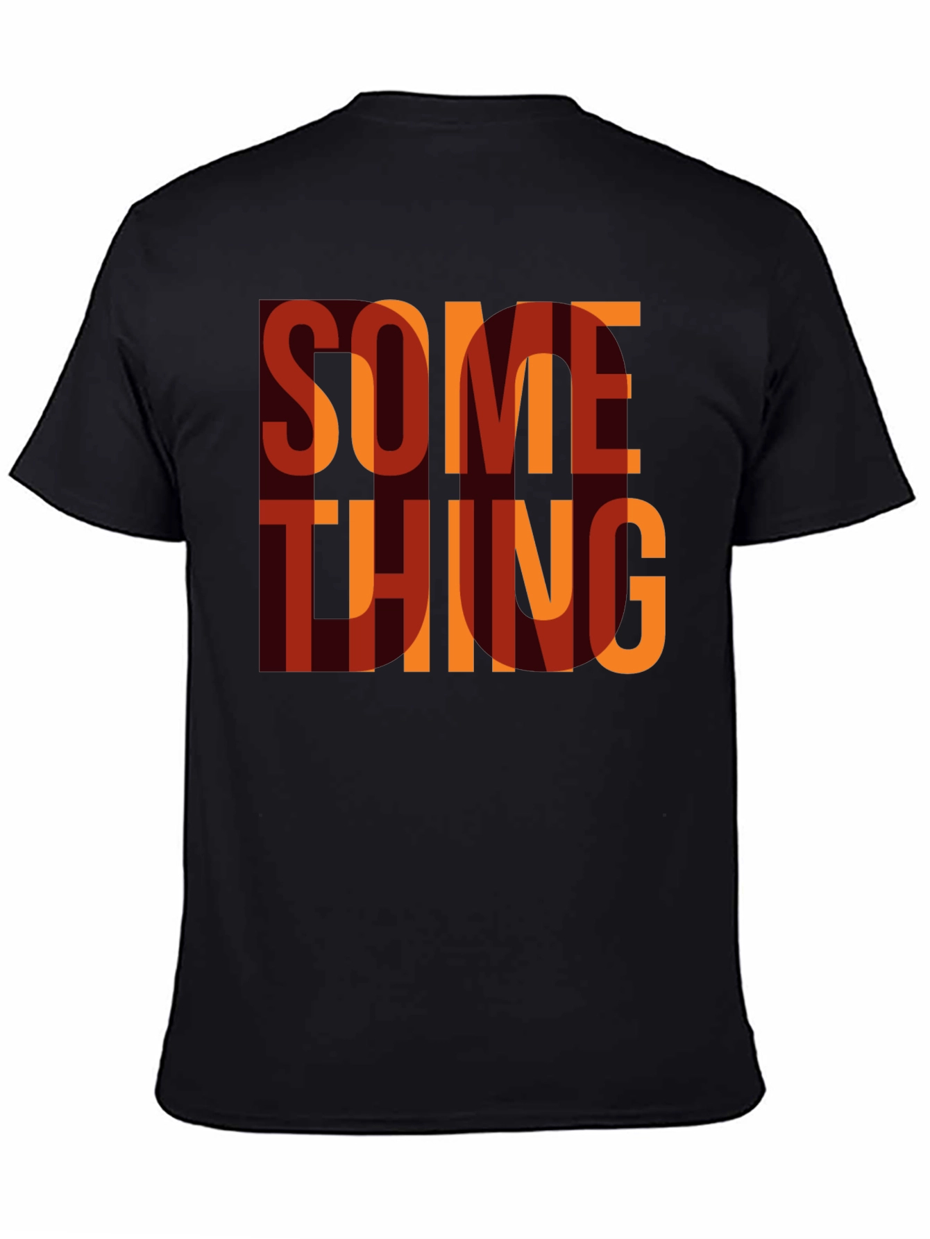 Something Graphic Print Crewneck T-Shirt