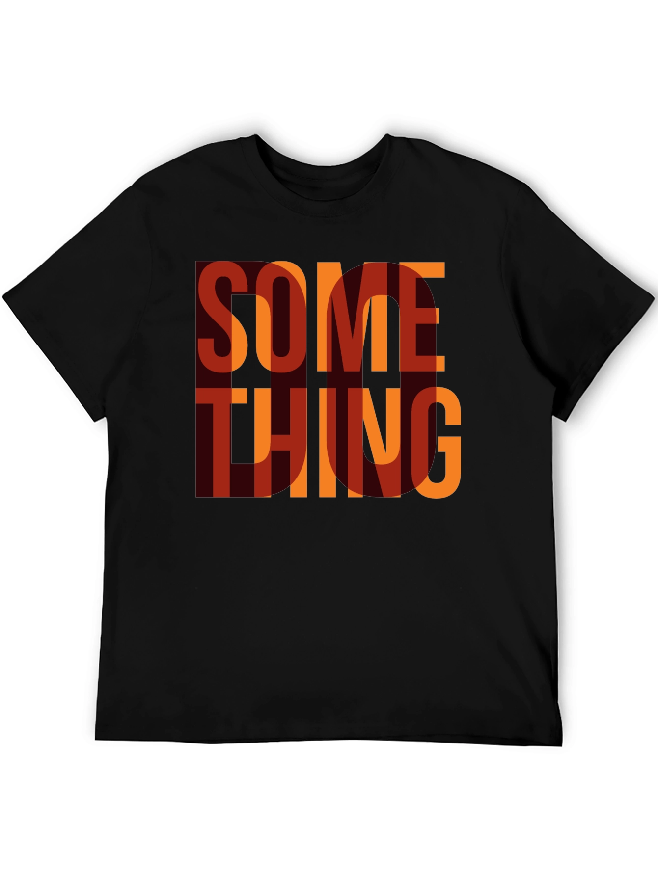 Something Graphic Print Crewneck T-Shirt