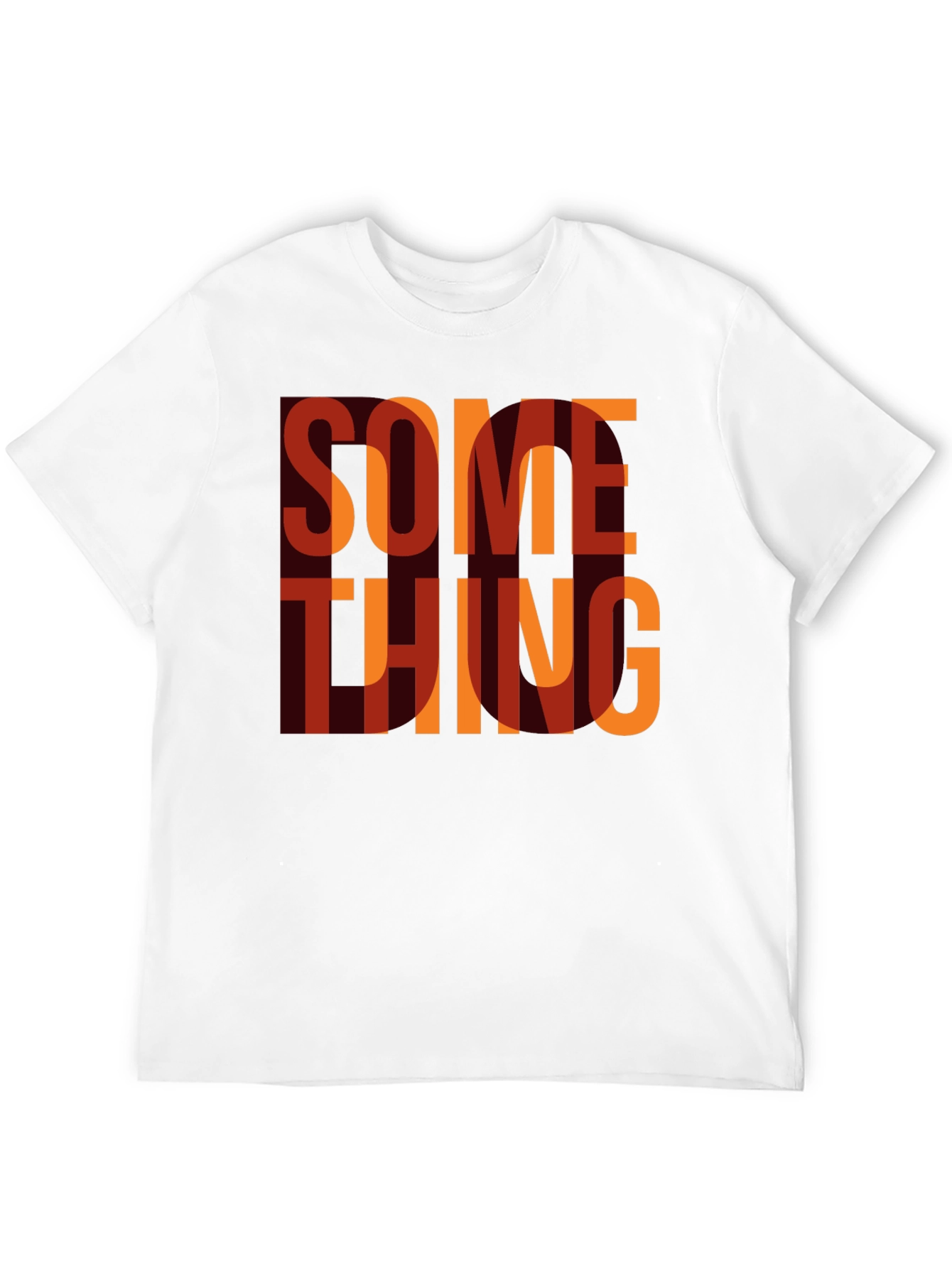 Something Graphic Print Crewneck T-Shirt