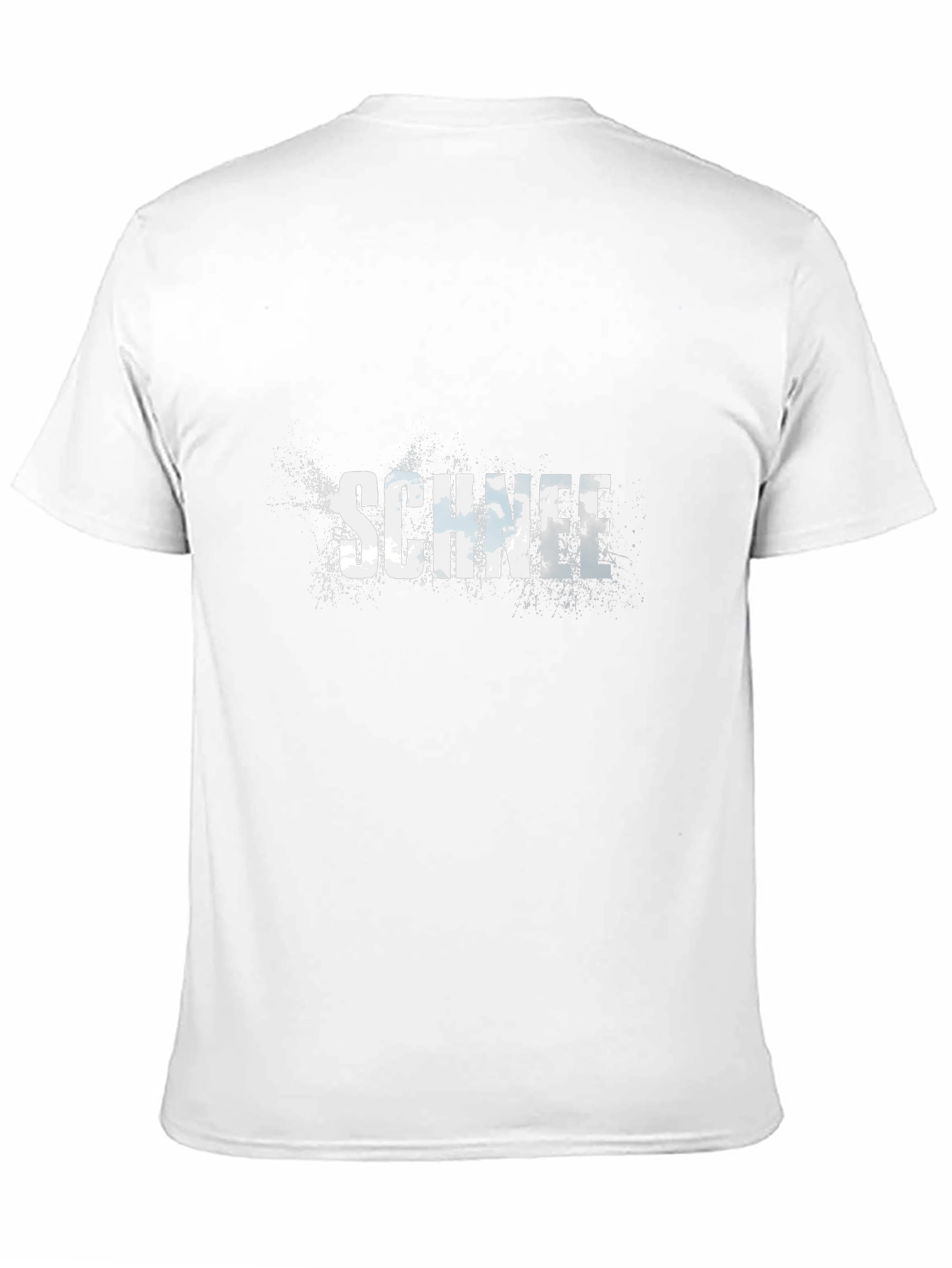 Schnee Graphic Print Black Cotton T-Shirt