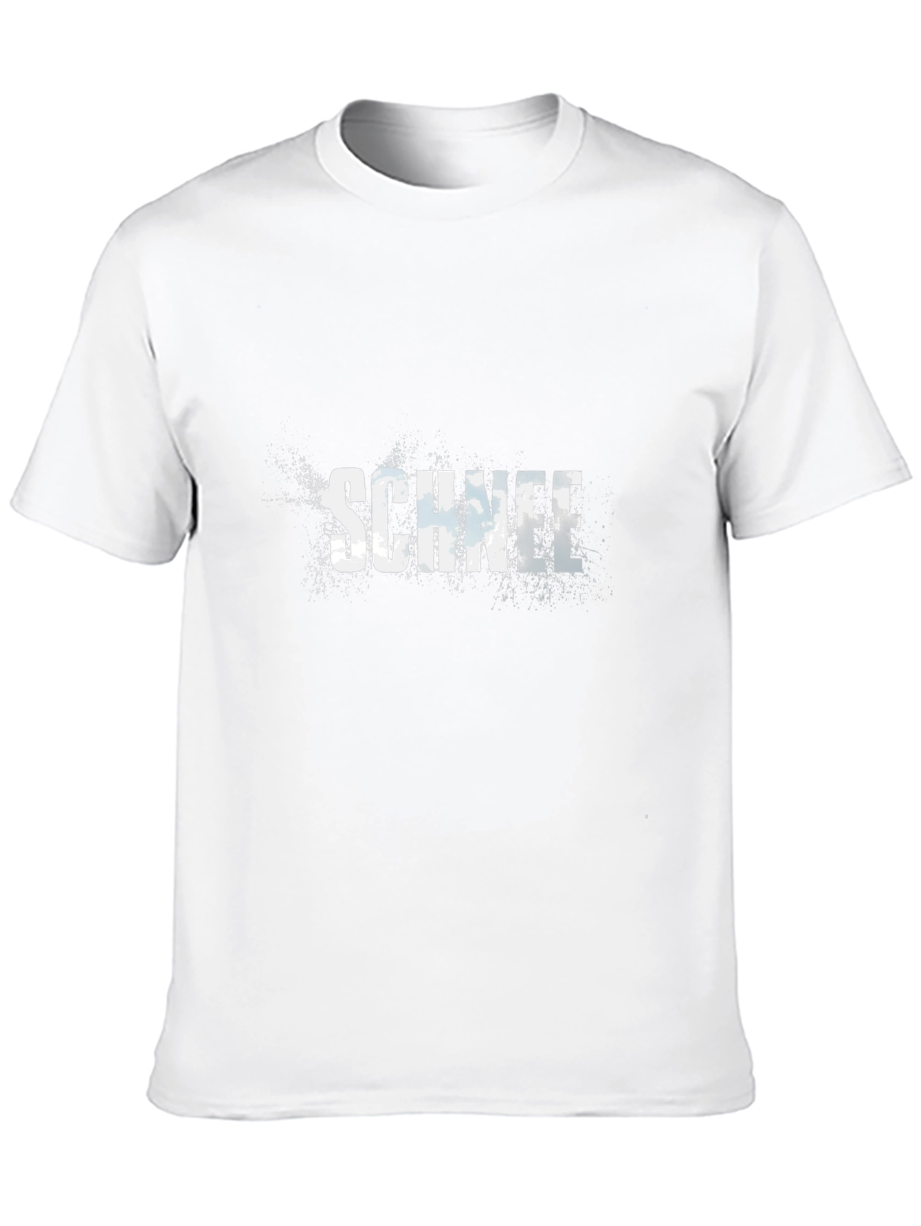 Schnee Graphic Print Black Cotton T-Shirt