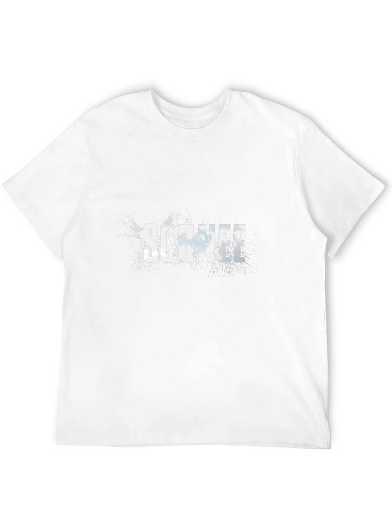 Schnee Graphic Print Black Cotton T-Shirt
