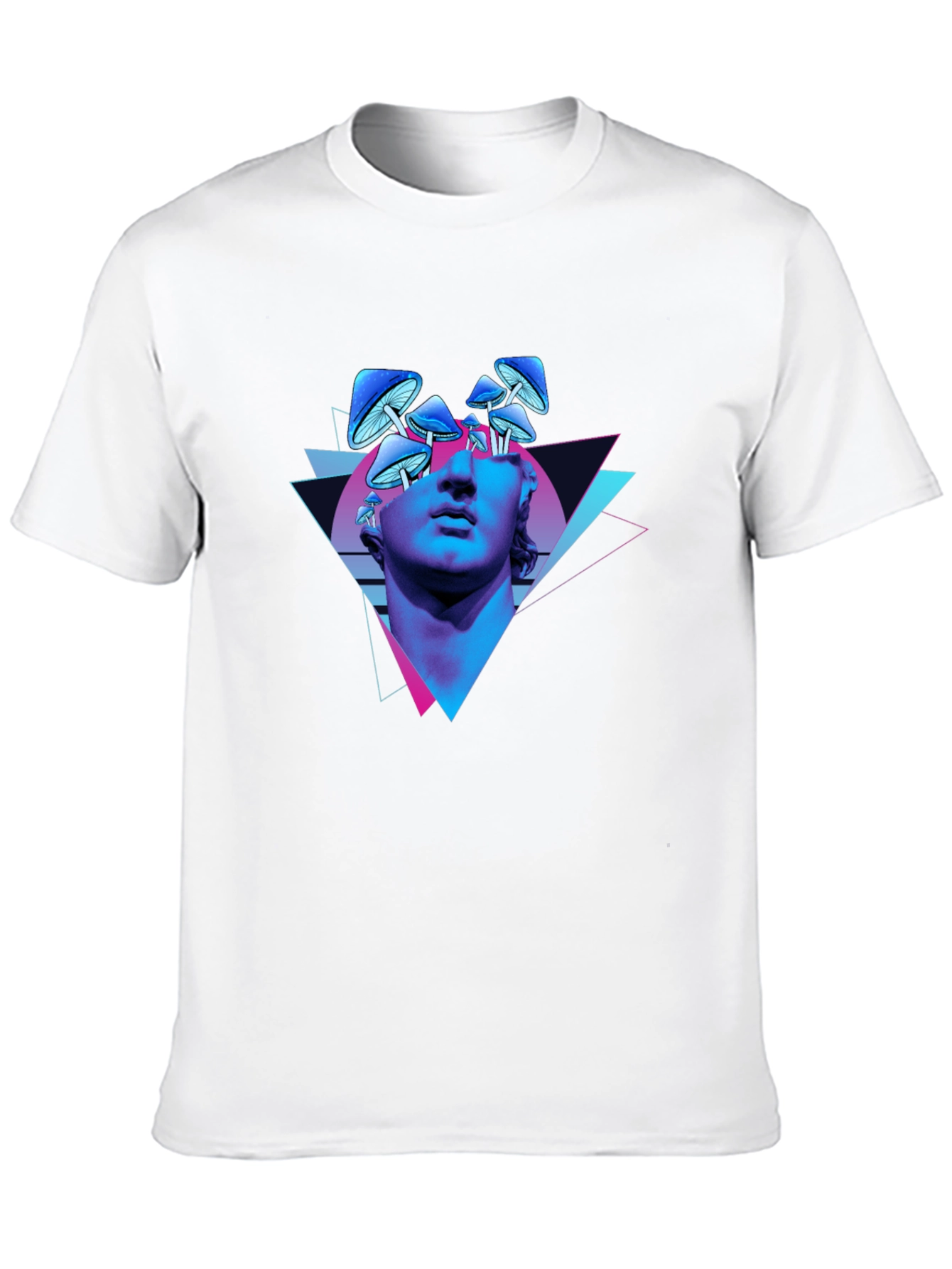 Psychedelic Mushroom Statue Graphic Tee