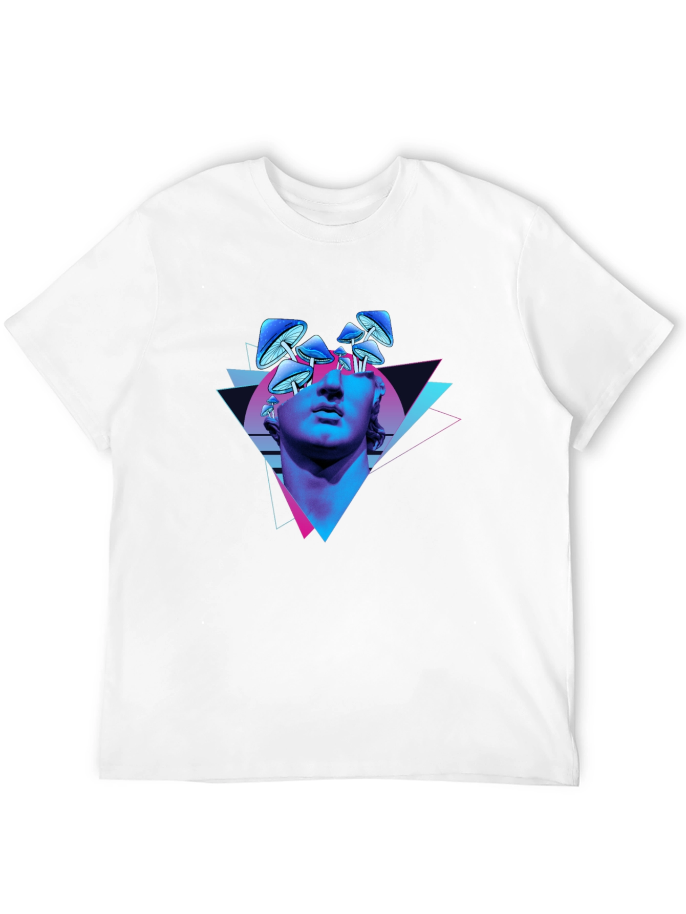 Psychedelic Mushroom Statue Graphic Tee