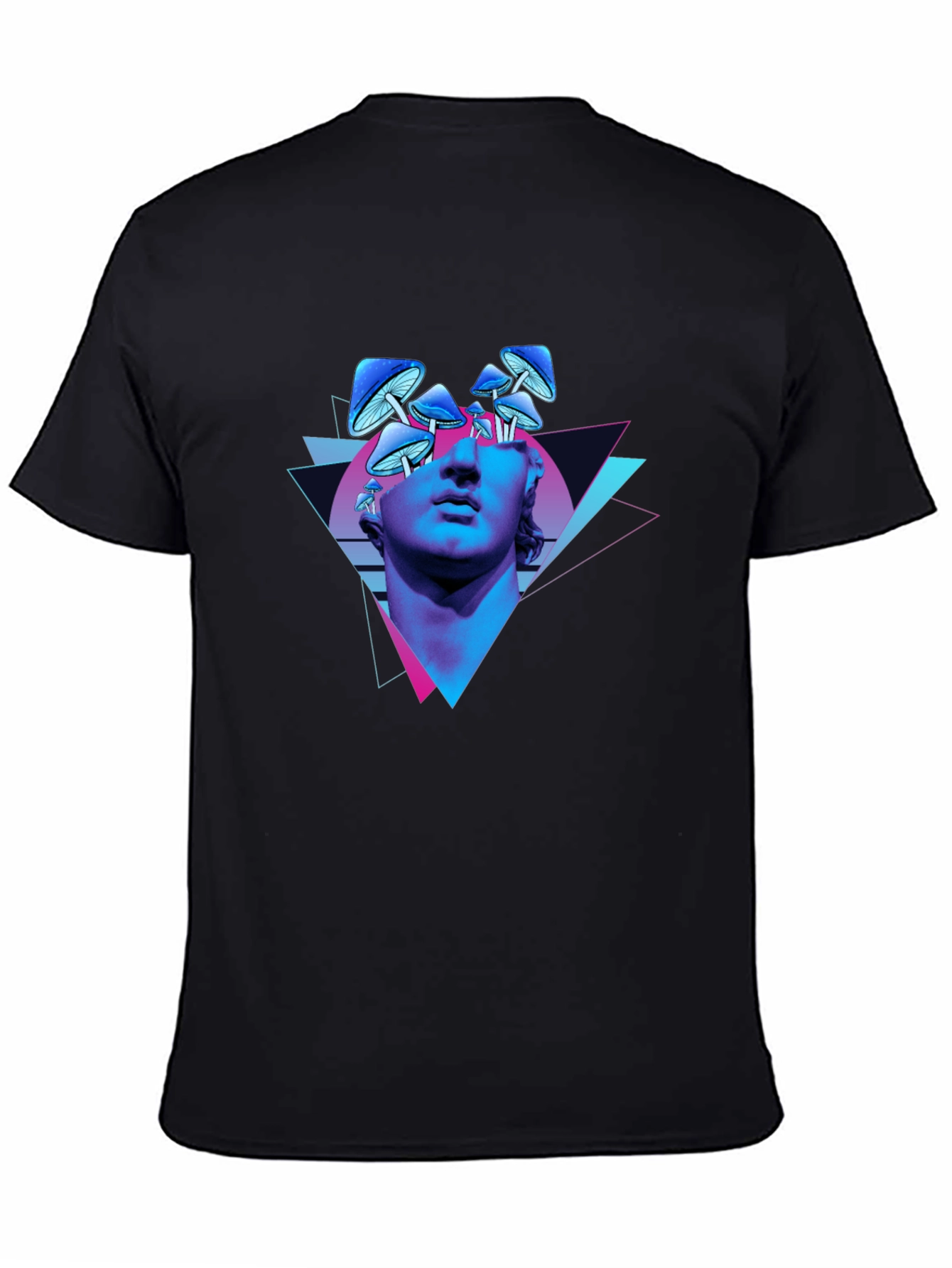 Psychedelic Mushroom Statue Graphic Tee