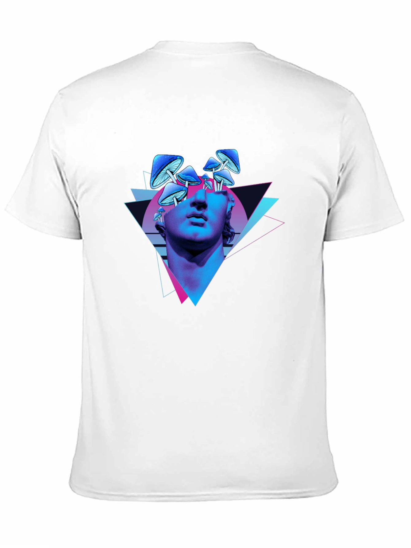 Psychedelic Mushroom Statue Graphic Tee