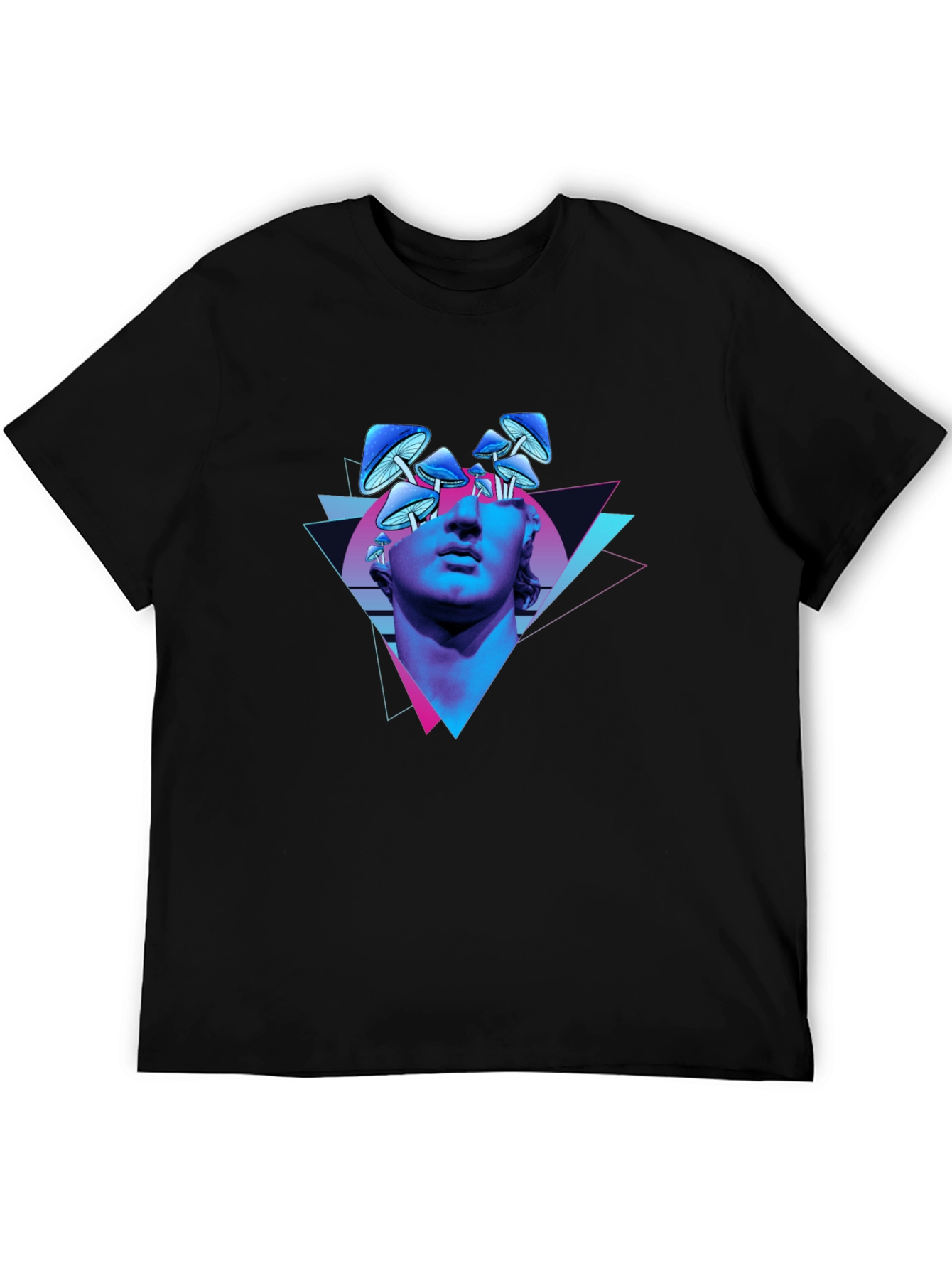 Psychedelic Mushroom Statue Graphic Tee