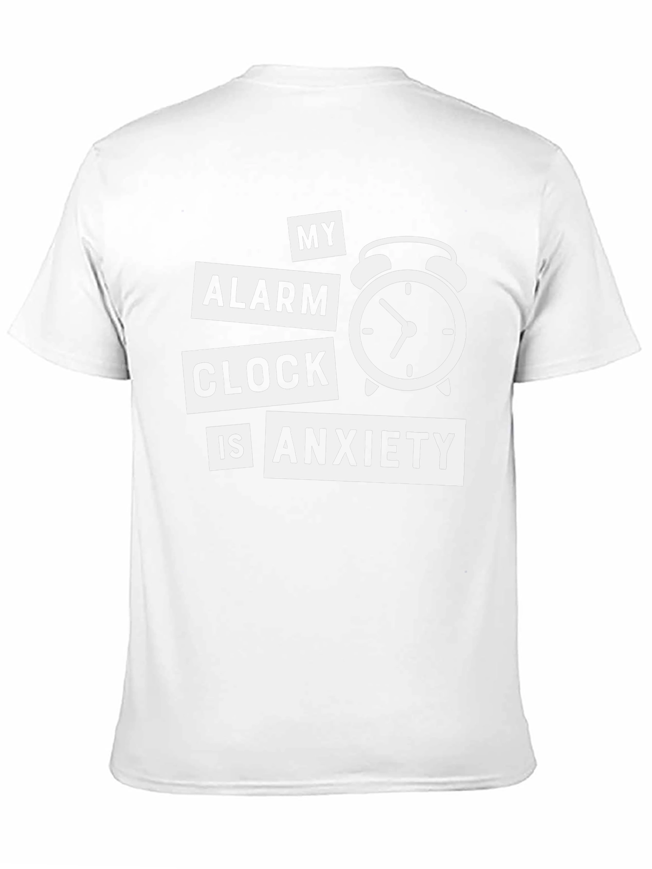 Anxiety Alarm Clock Graphic T-Shirt - Black
