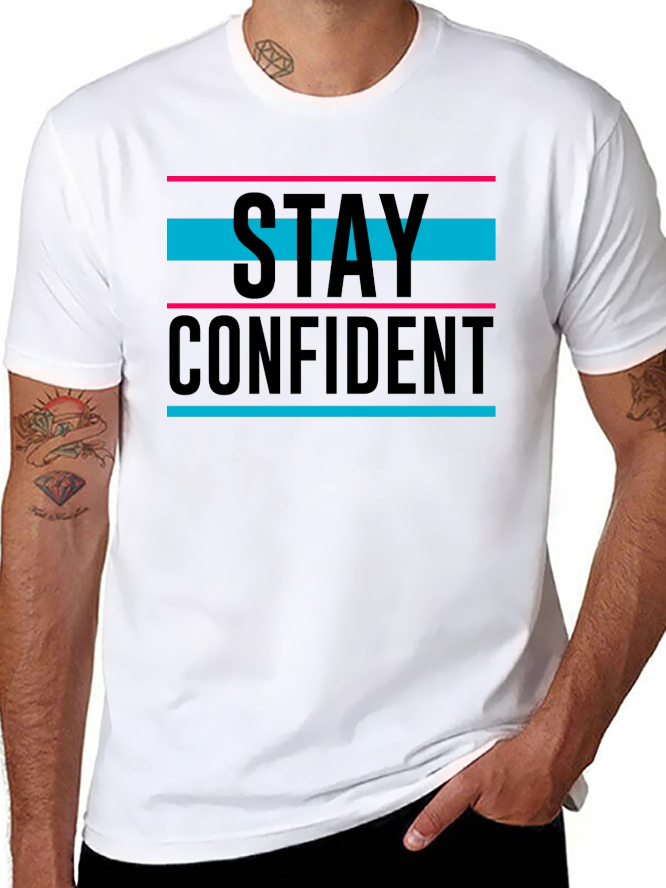 Stay Confident Graphic Tee - Trendy Unisex T-Shirt