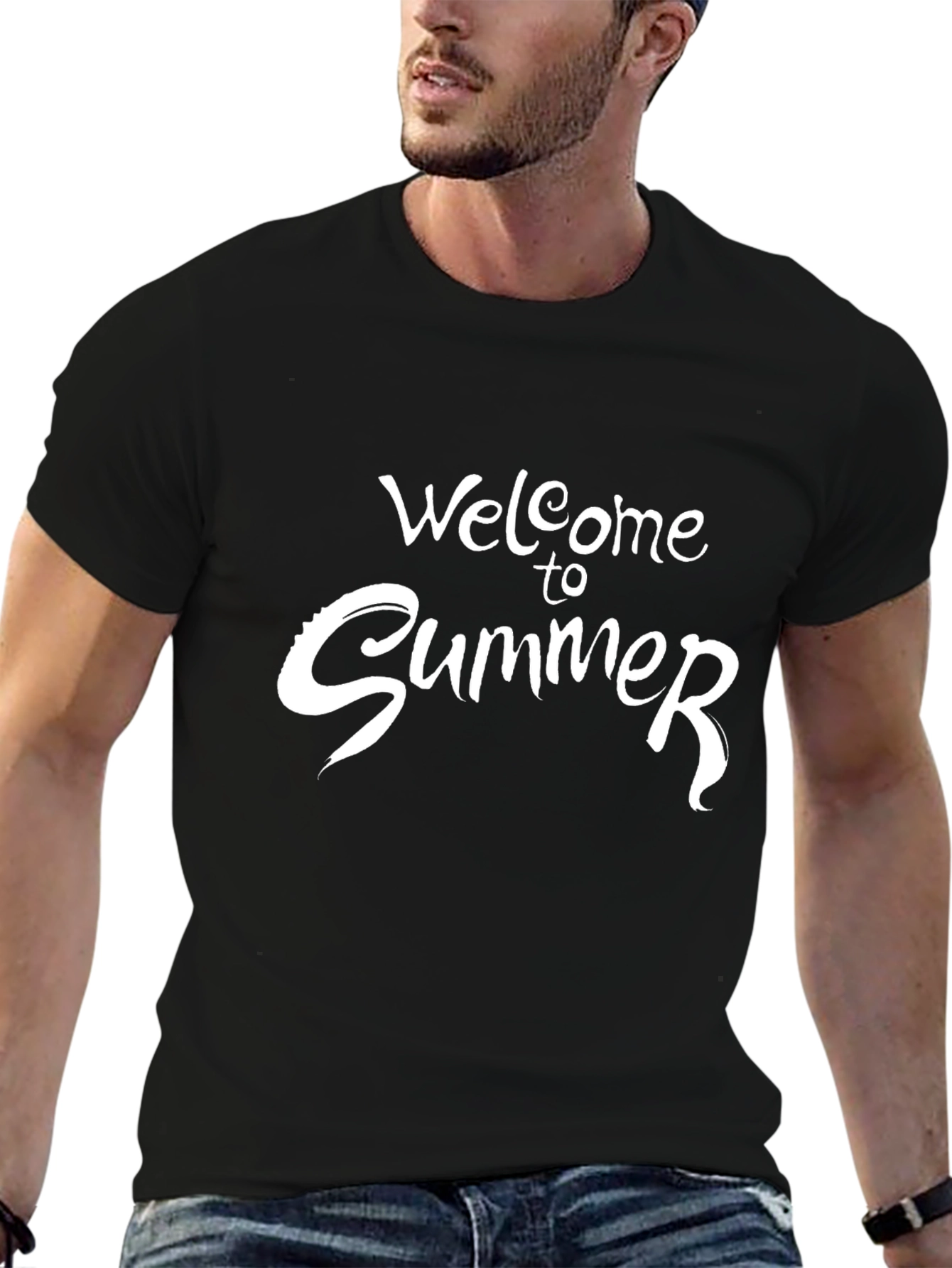 Welcome to Summer Graphic Print T-Shirt