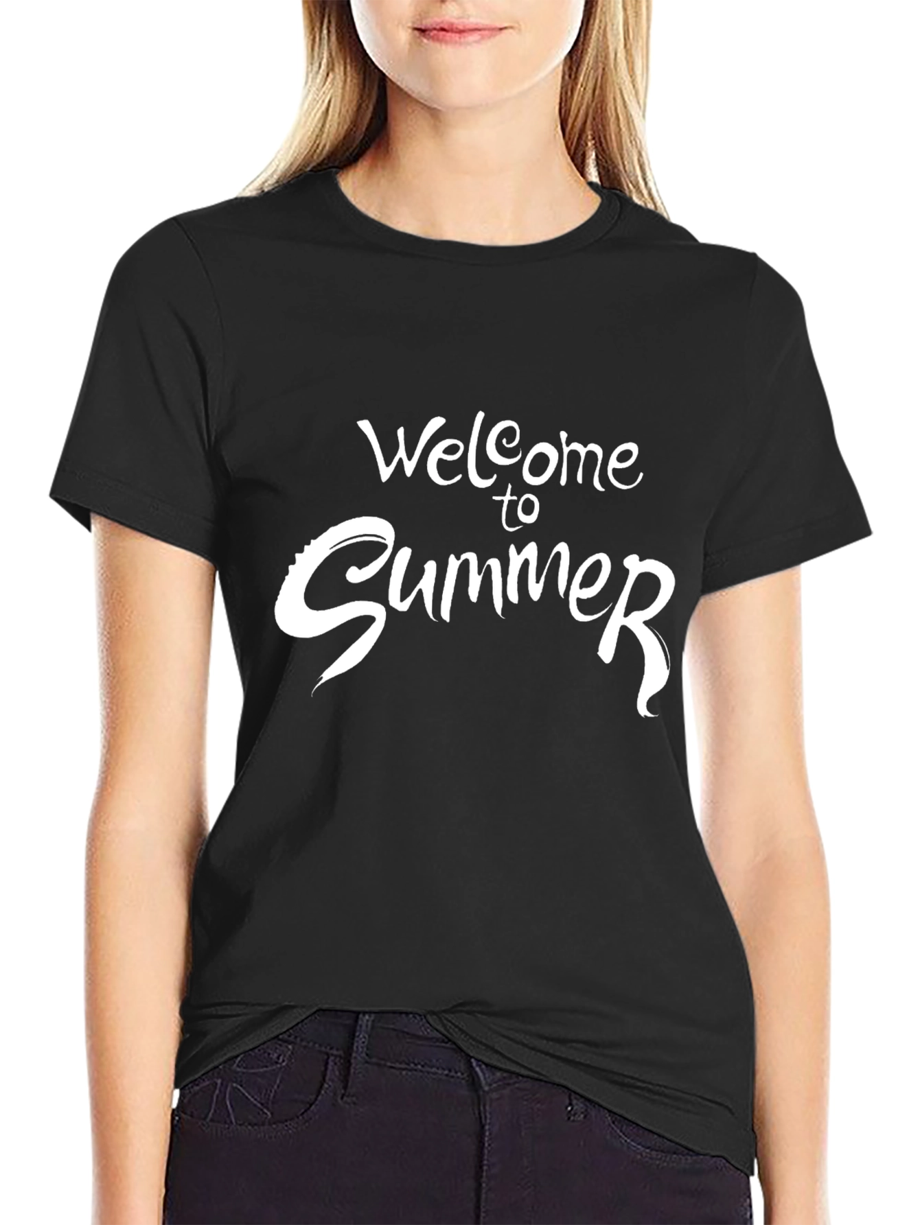 Welcome to Summer Graphic Print T-Shirt