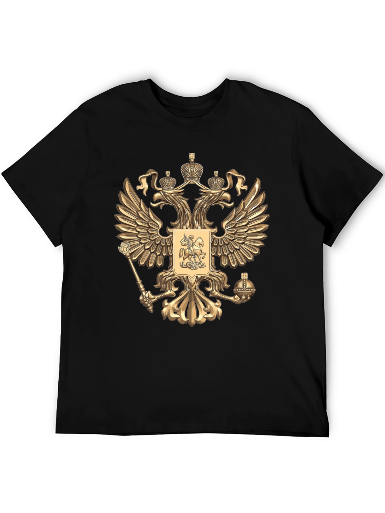 Russian Coat of Arms Black T-Shirt