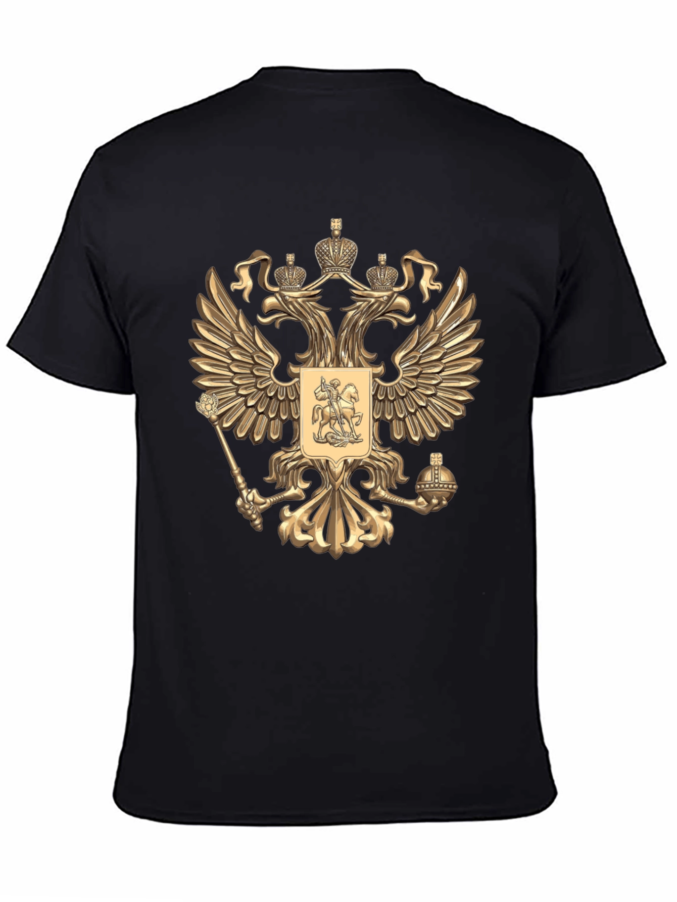 Russian Coat of Arms Black T-Shirt
