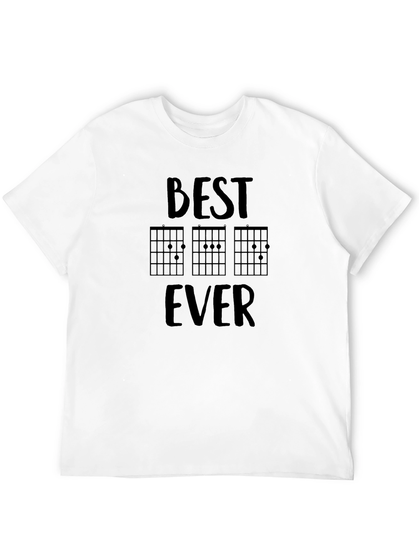 Best Dad Ever Guitar Chords Graphic T-Shirt