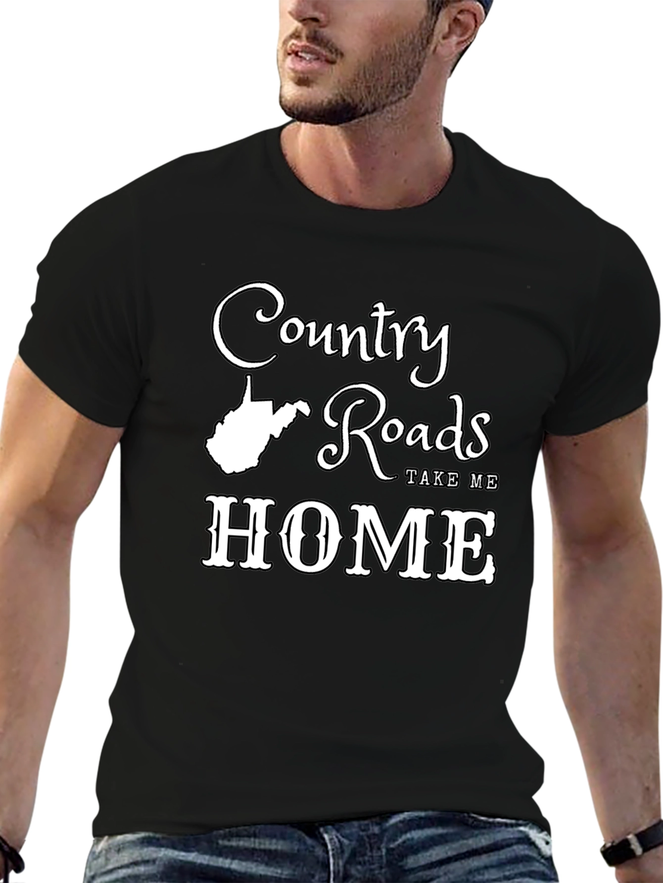 Country Roads T-Shirt - West Virginia Home