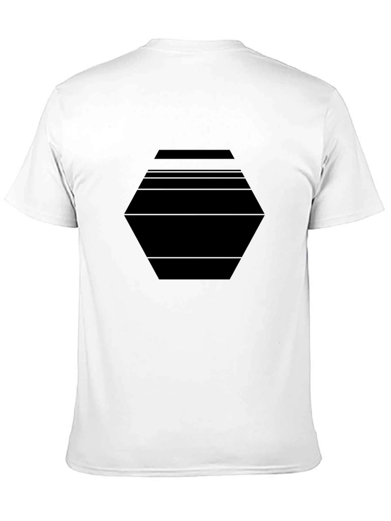 Modern Geometric Black T-Shirt