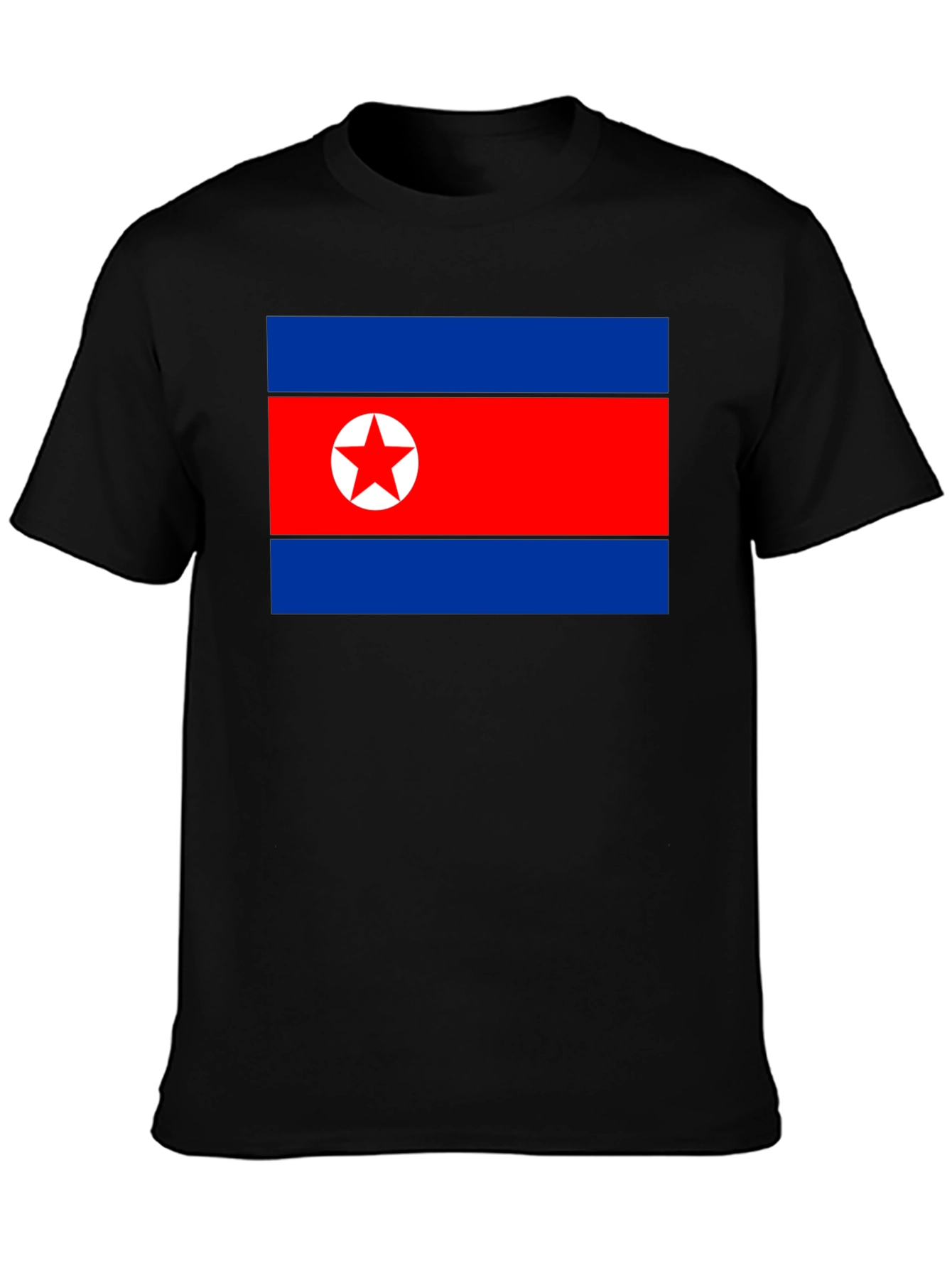 North Korea Flag Graphic T-Shirt