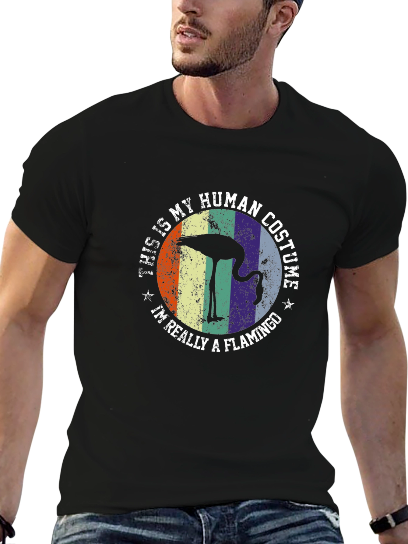 This Is My Human Costume Flamingo T-Shirt