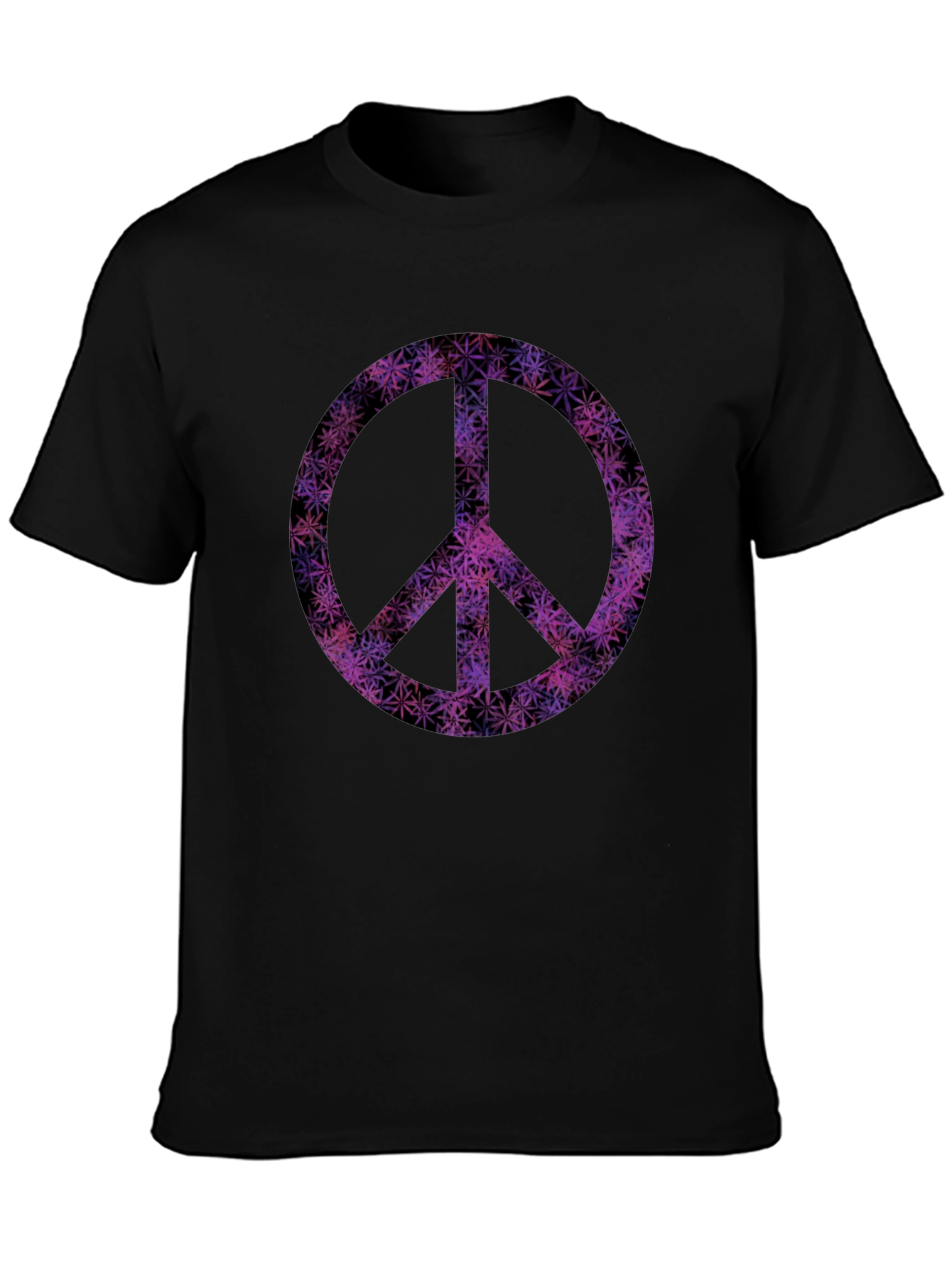 Peace Sign Graphic Tee - Black T-Shirt