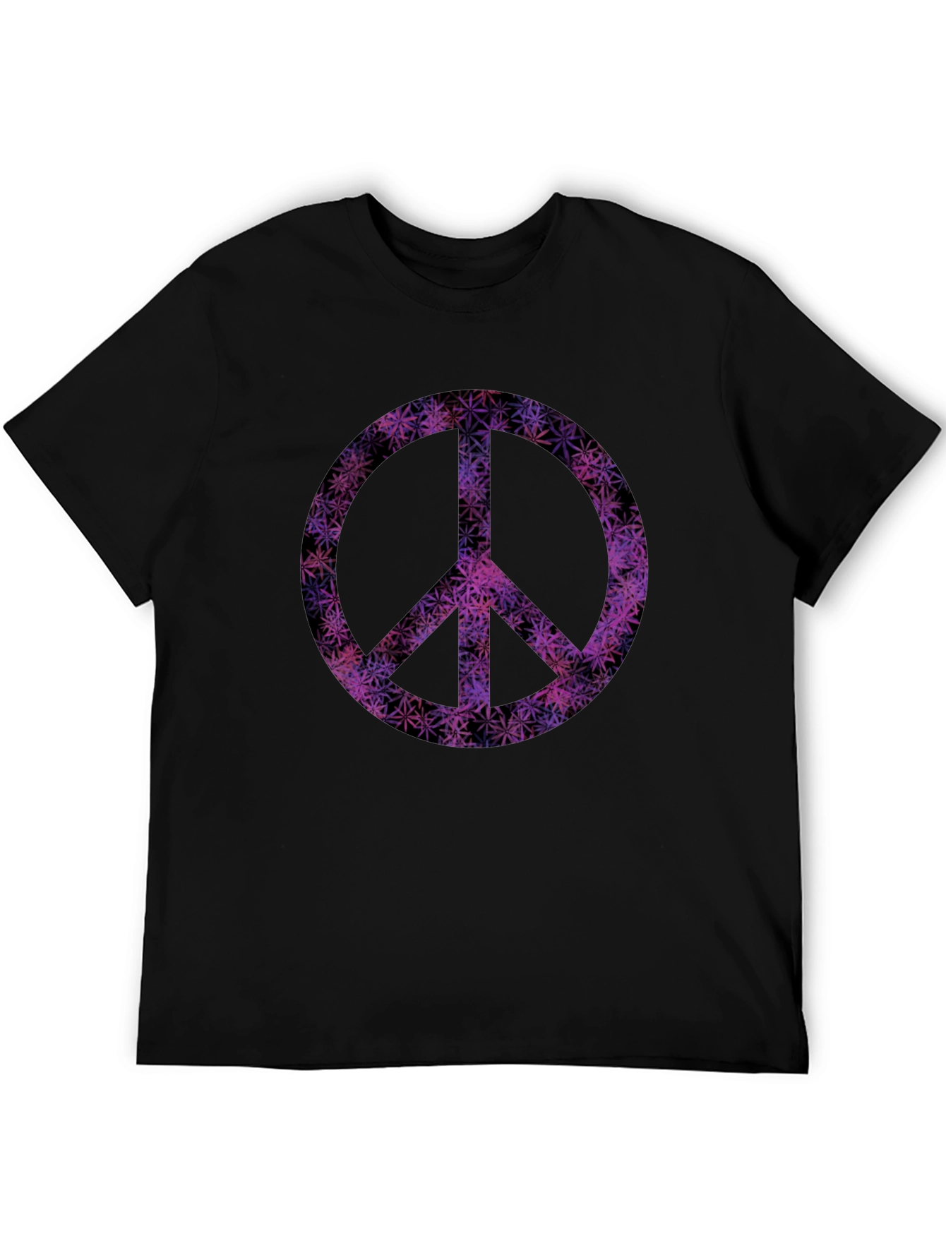 Peace Sign Graphic Tee - Black T-Shirt