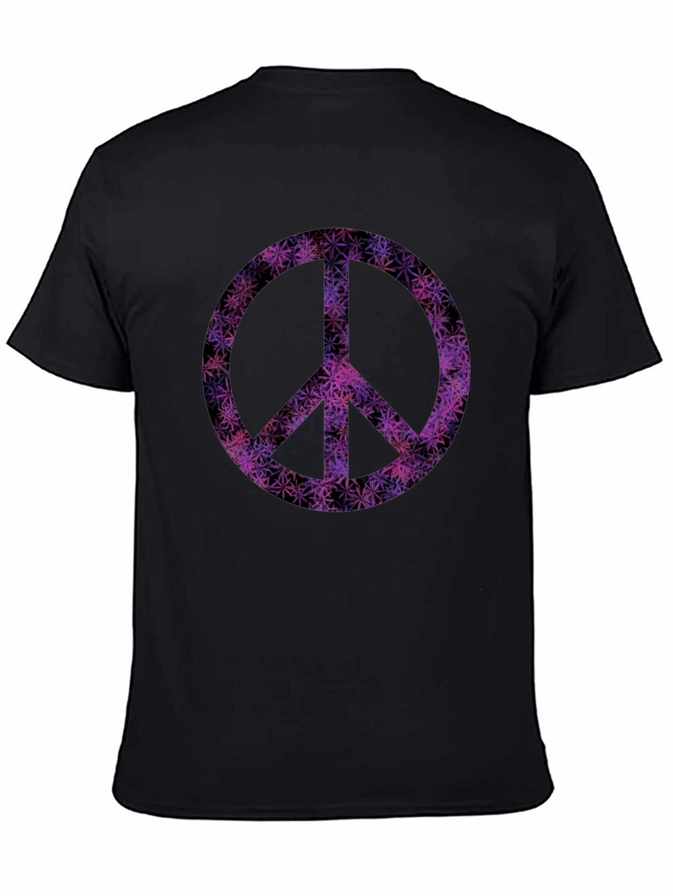 Peace Sign Graphic Tee - Black T-Shirt