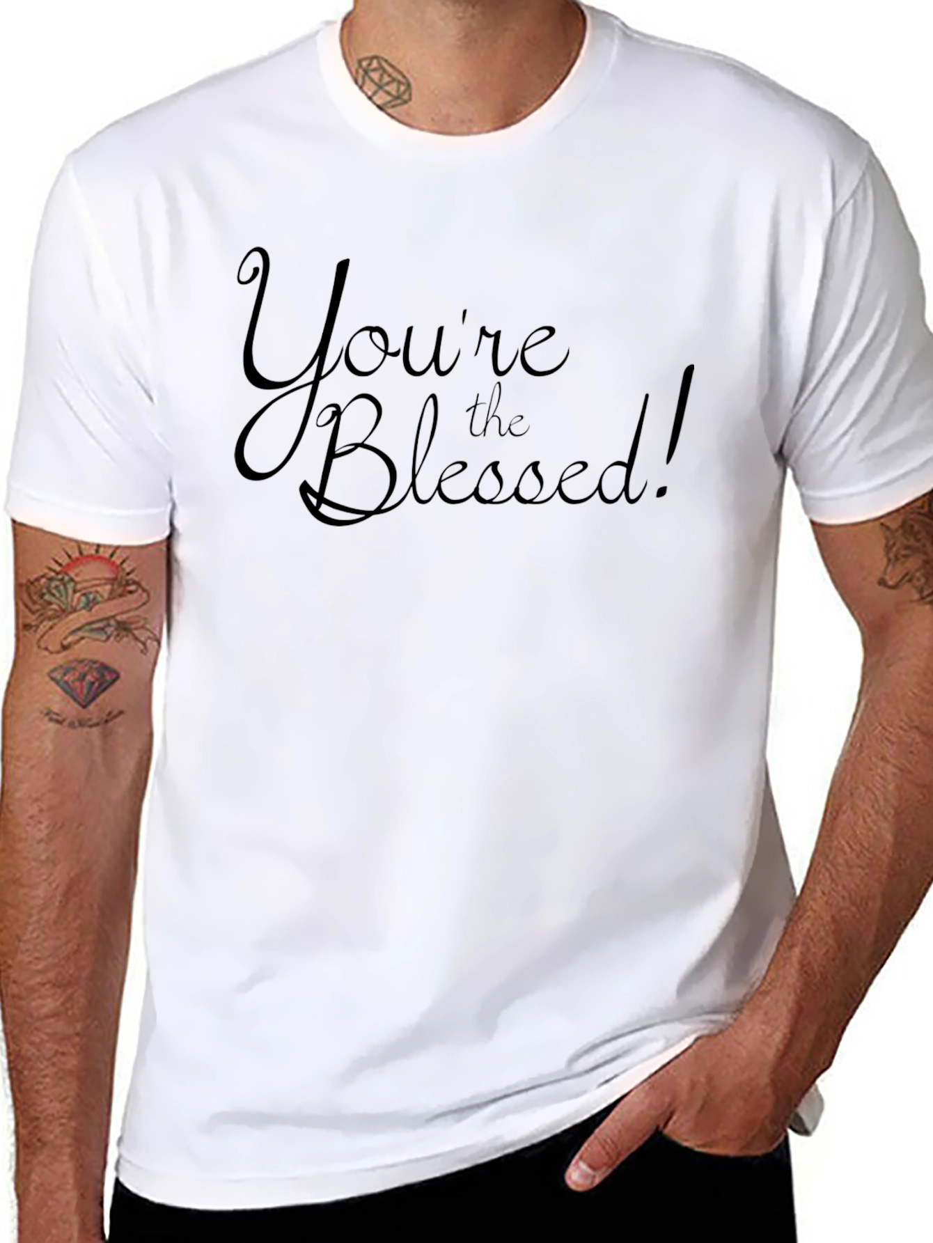 Youre The Blessed! Black Graphic T-Shirt