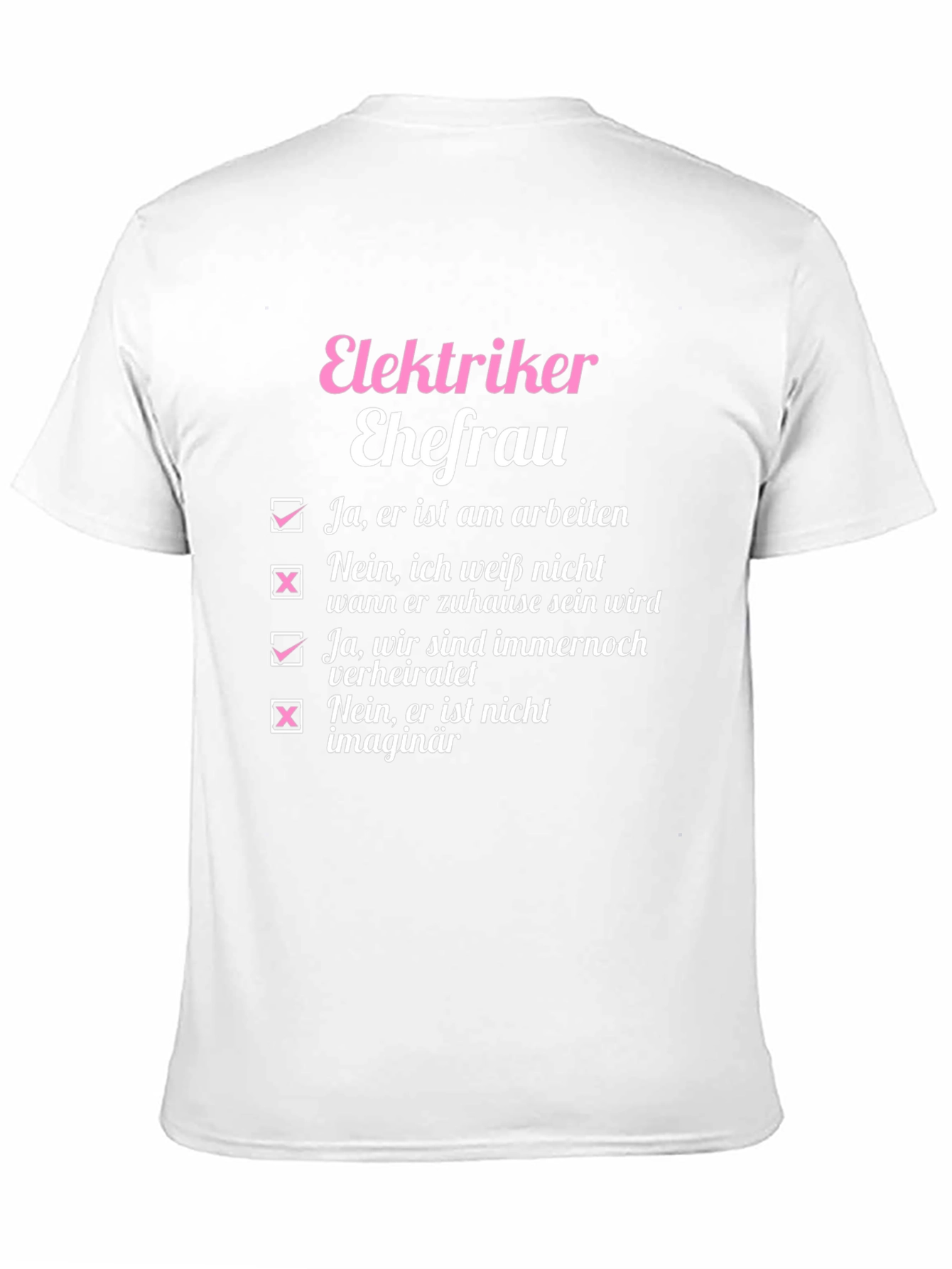 Elektriker Ehefrau T-Shirt - Electrician Wife Tee