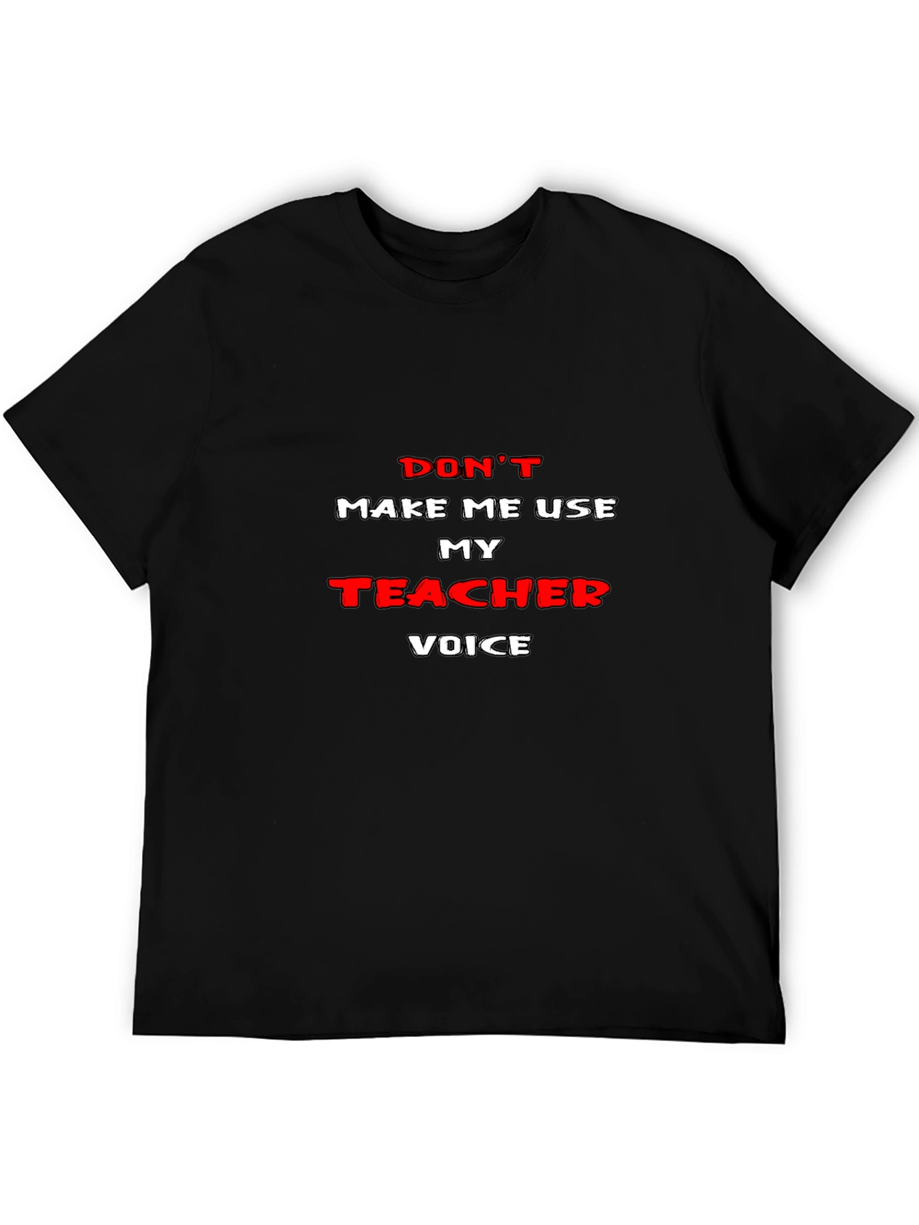 Teacher Voice Graphic T-Shirt - Black