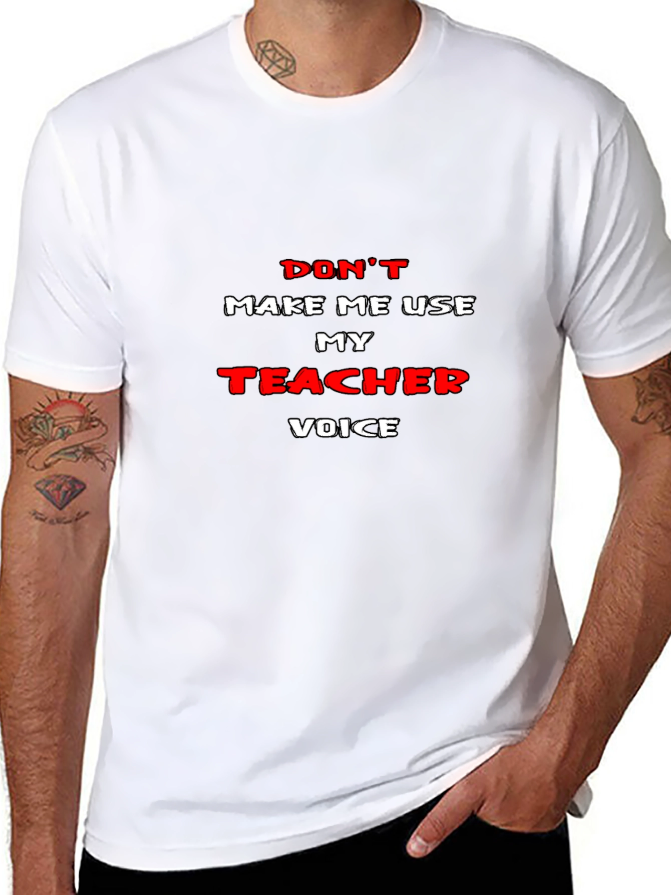 Teacher Voice Graphic T-Shirt - Black