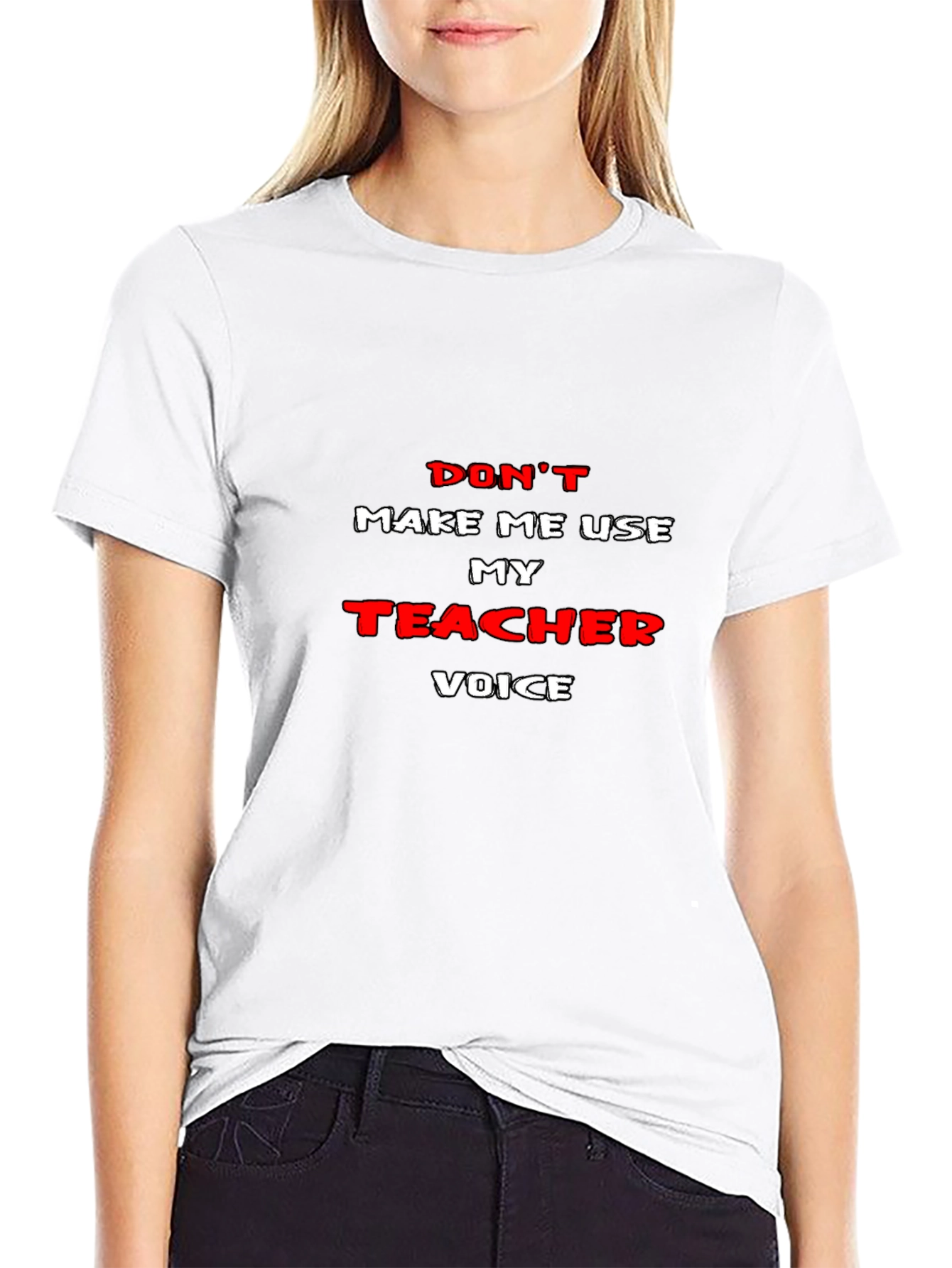 Teacher Voice Graphic T-Shirt - Black