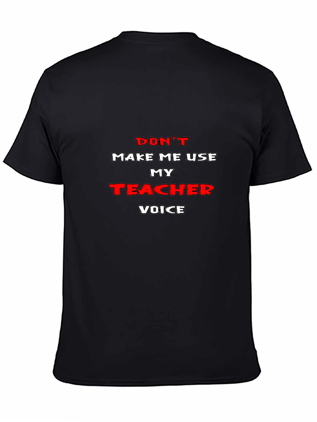 Teacher Voice Graphic T-Shirt - Black