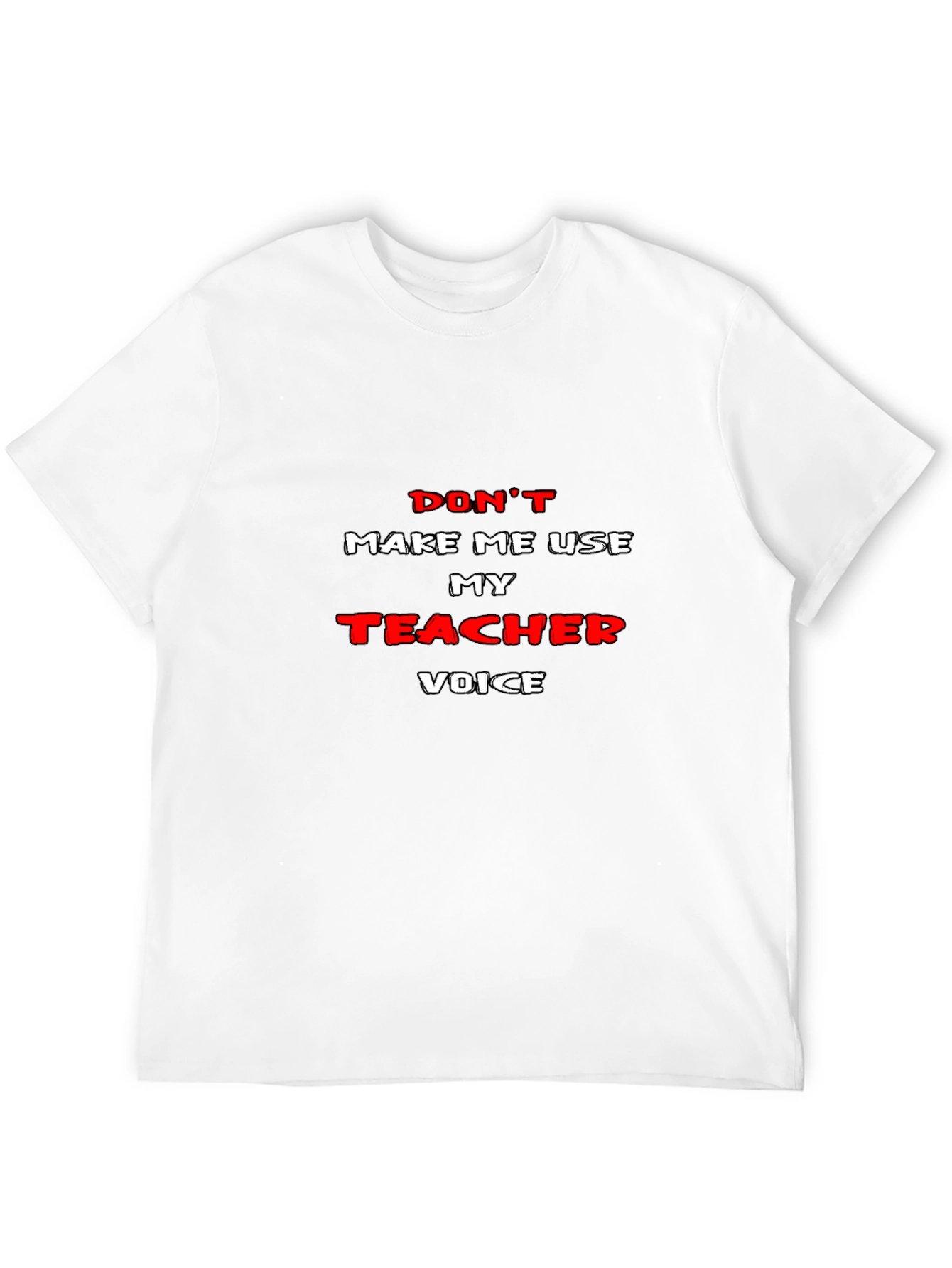 Teacher Voice Graphic T-Shirt - Black