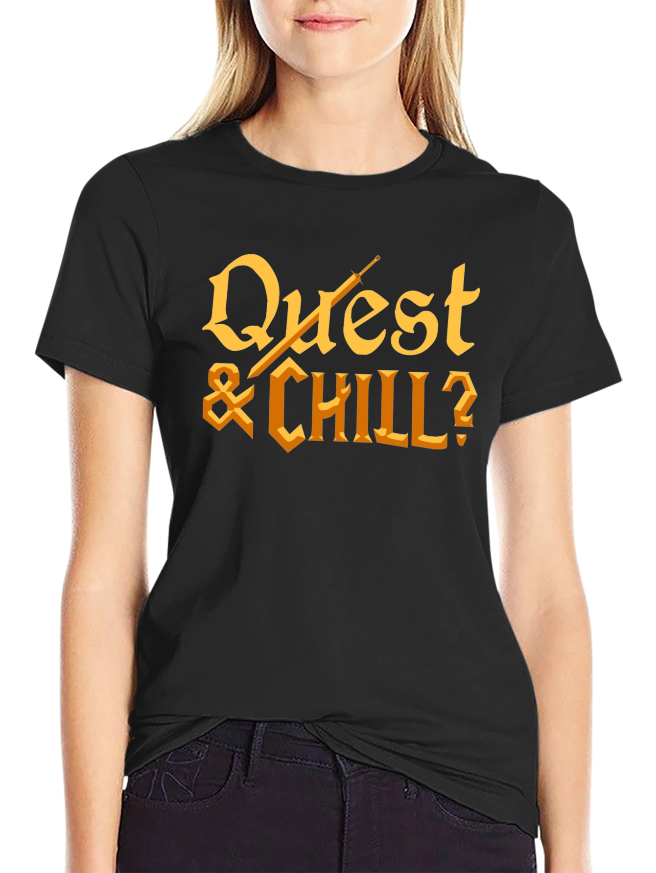 Quest & Chill Graphic T-Shirt - Gamer Tee