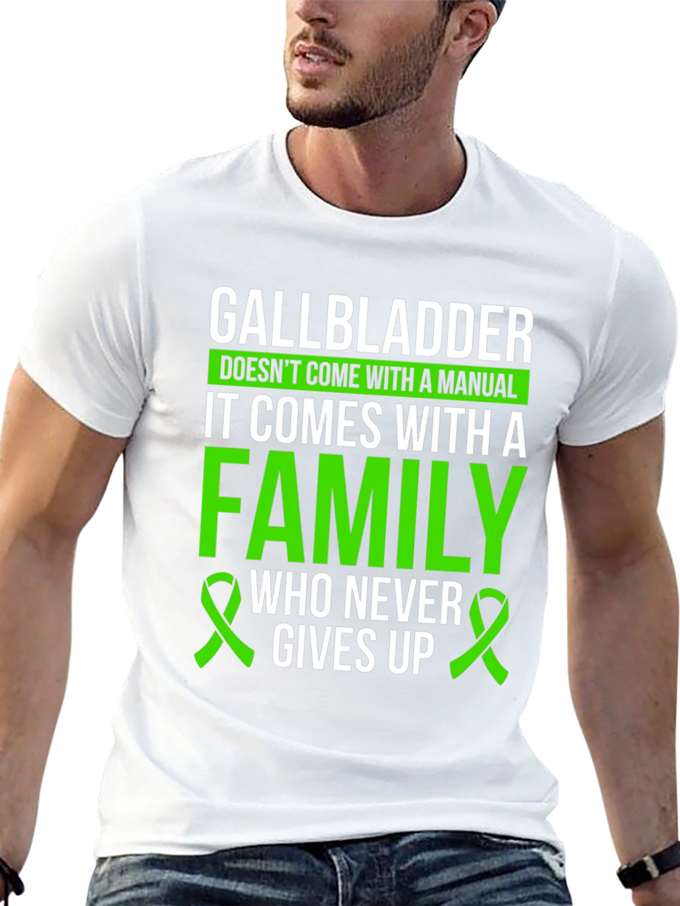 Gallbladder Cancer Awareness T-Shirt - Family Support