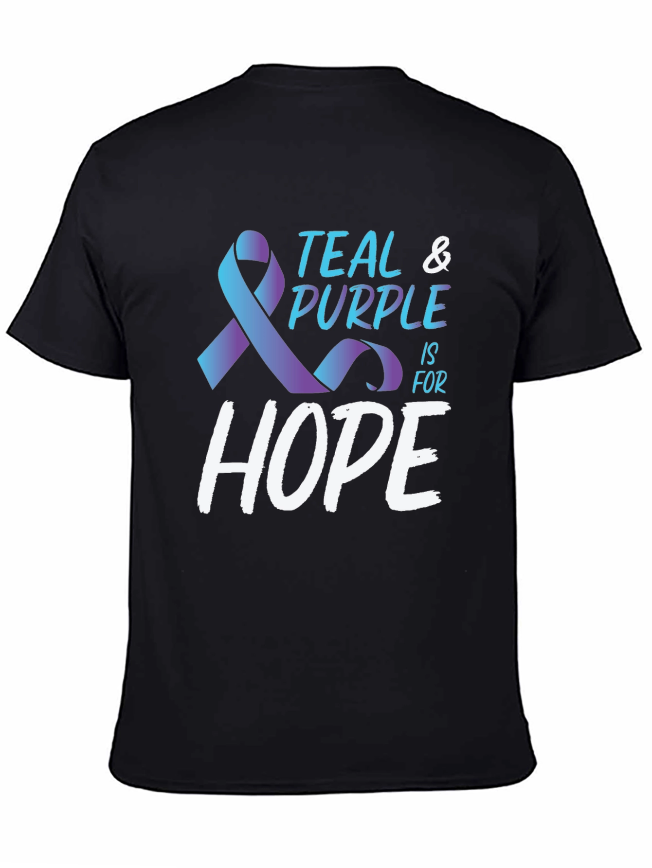 Teal & Purple Hope Awareness T-Shirt