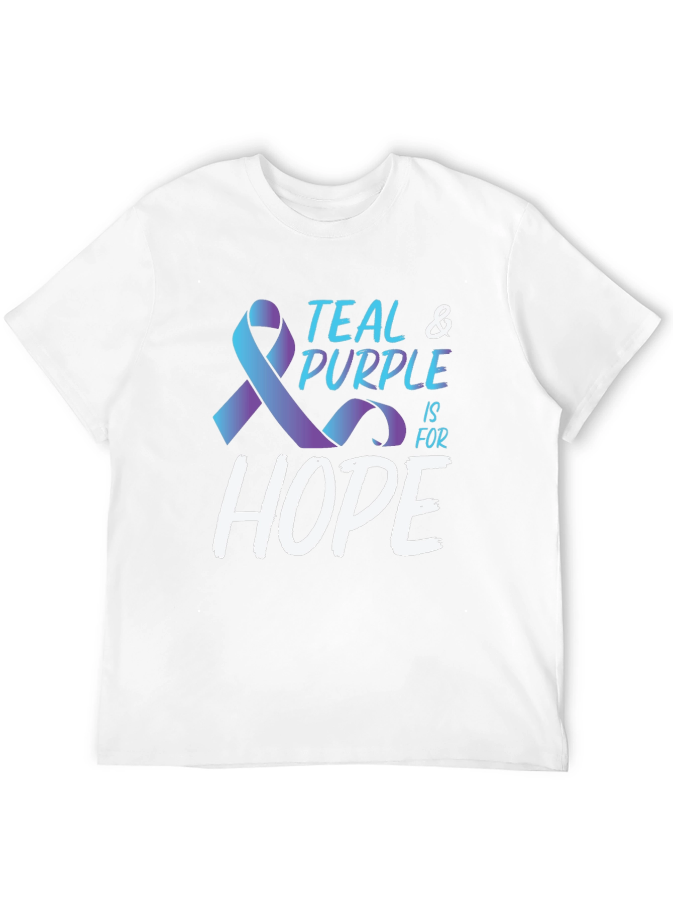 Teal & Purple Hope Awareness T-Shirt